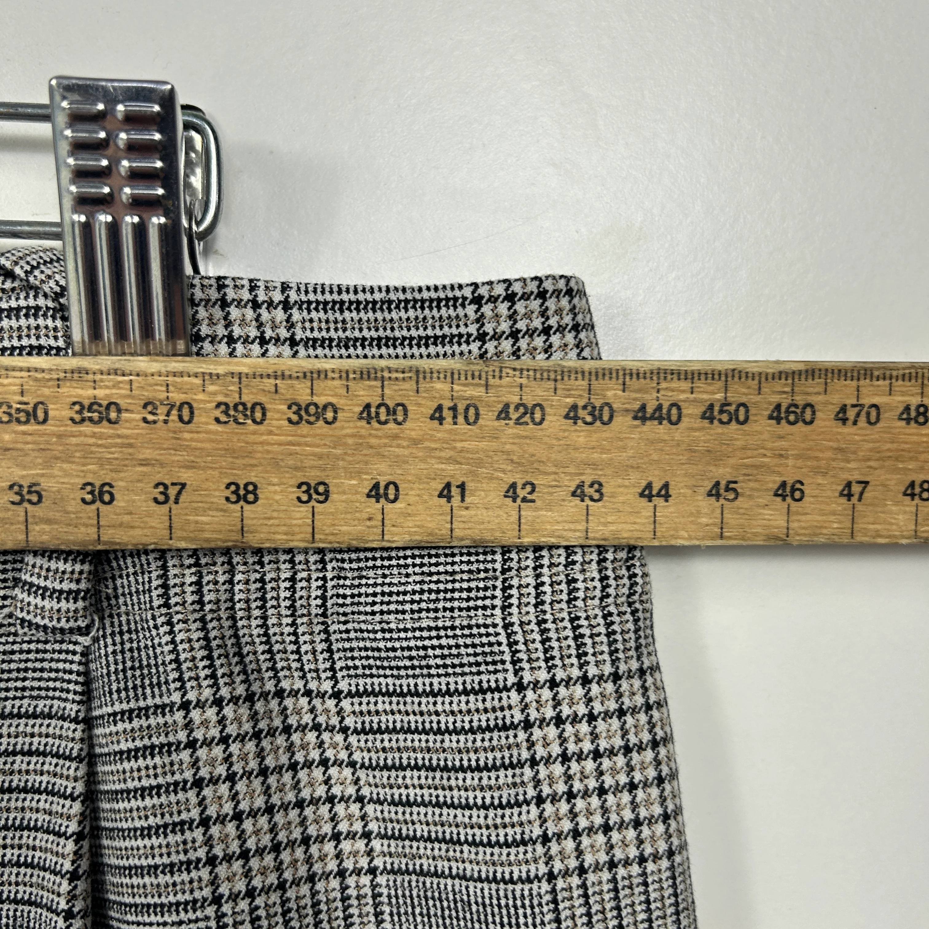 Forever New Grey Houndstooth Check Pants - Size 14 - Image 5