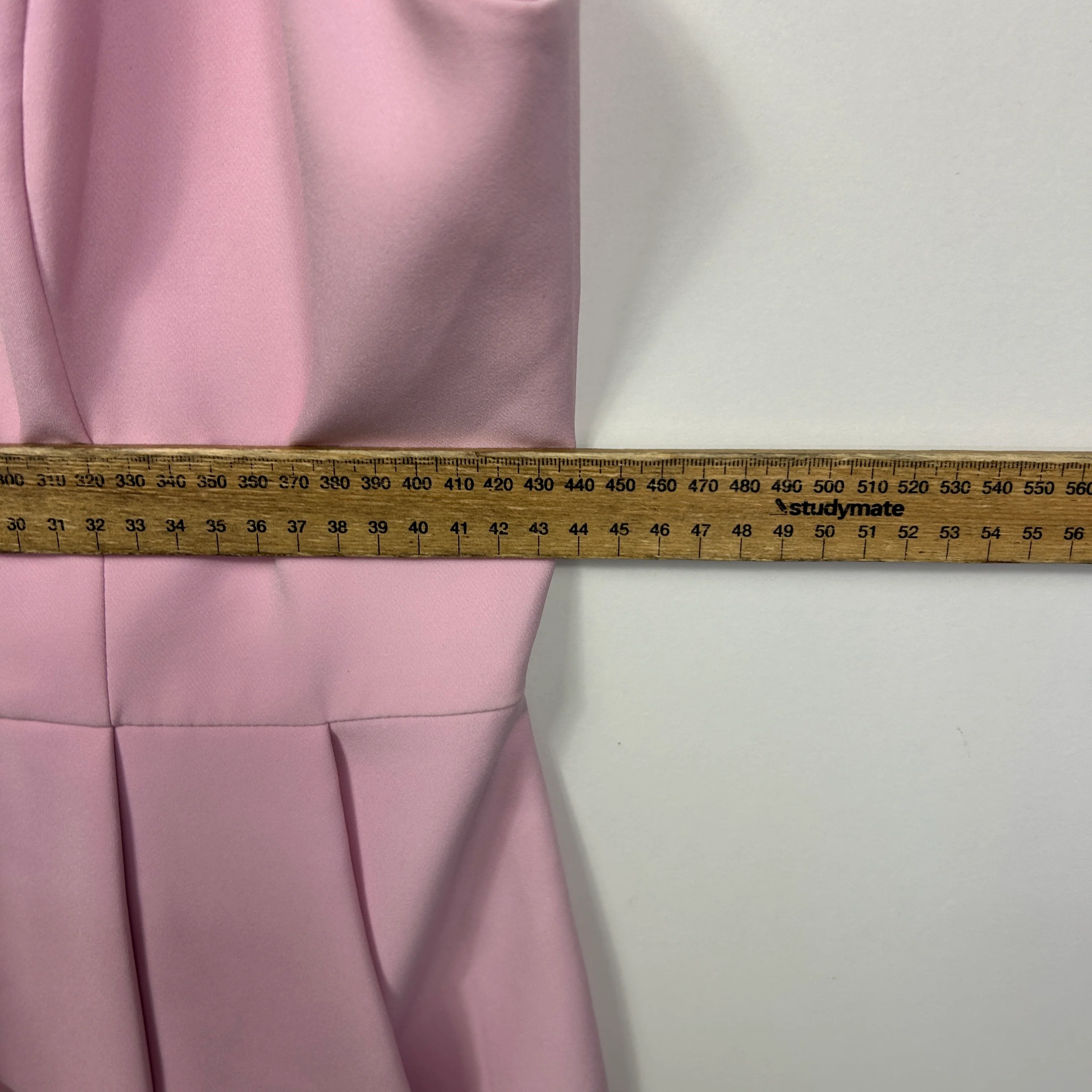 Forever New Emily Square Neck Pink Midi Dress - Size 14 - Image 6