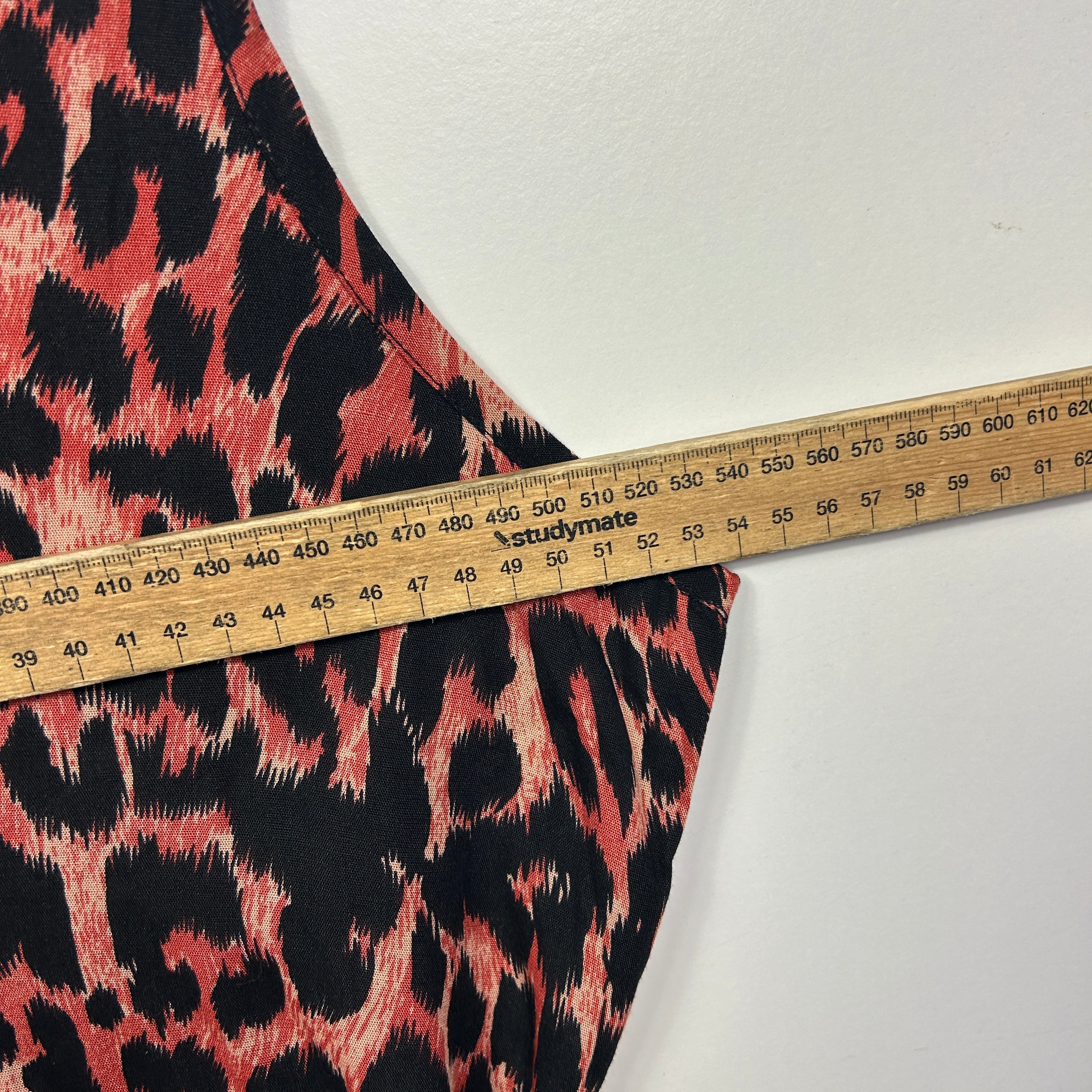 Freez Rayon Leopard Print Sleeveless Dress - Size L - Image 6