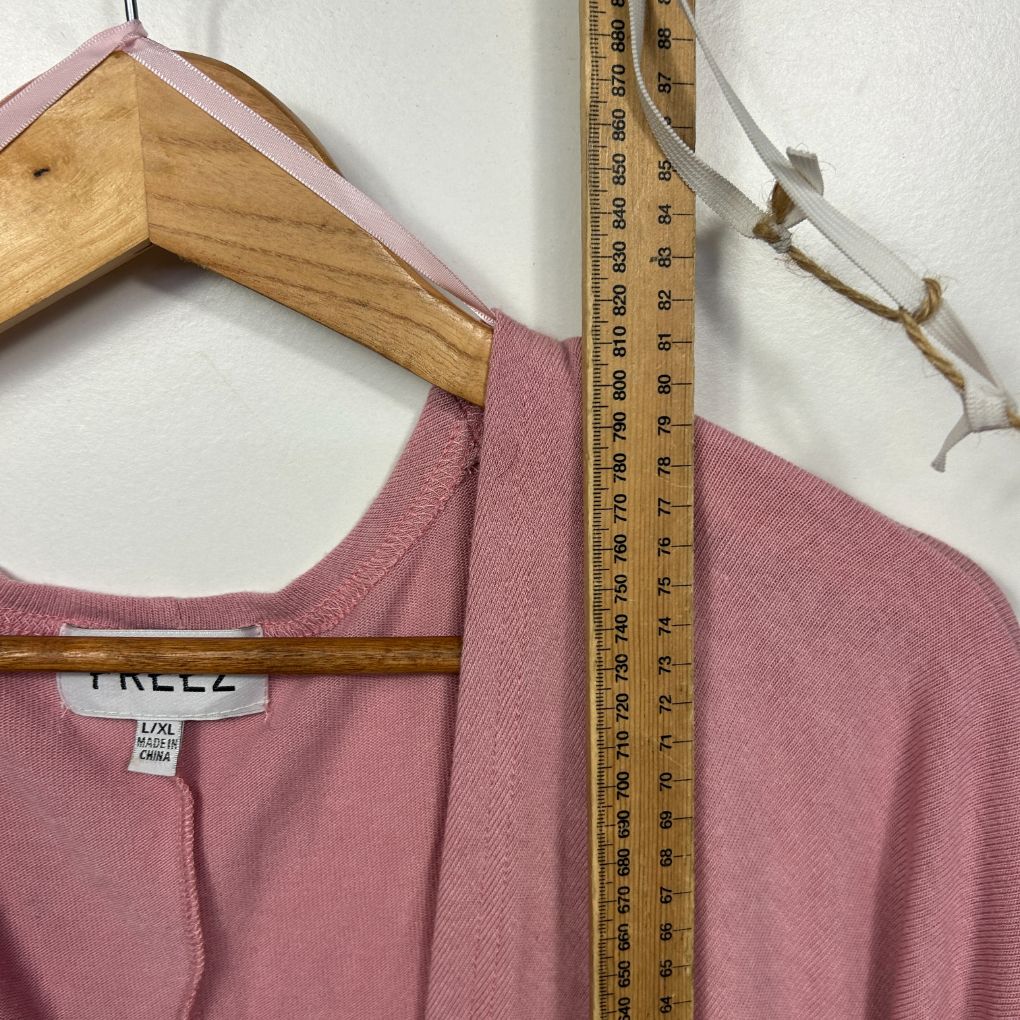 Freez Pink Cotton Shrug Cardigan - Size L/XL - Image 6