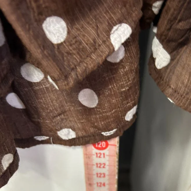 Gordon Smith Chocolate Polka Dot Dress - Size 12 - Image 7