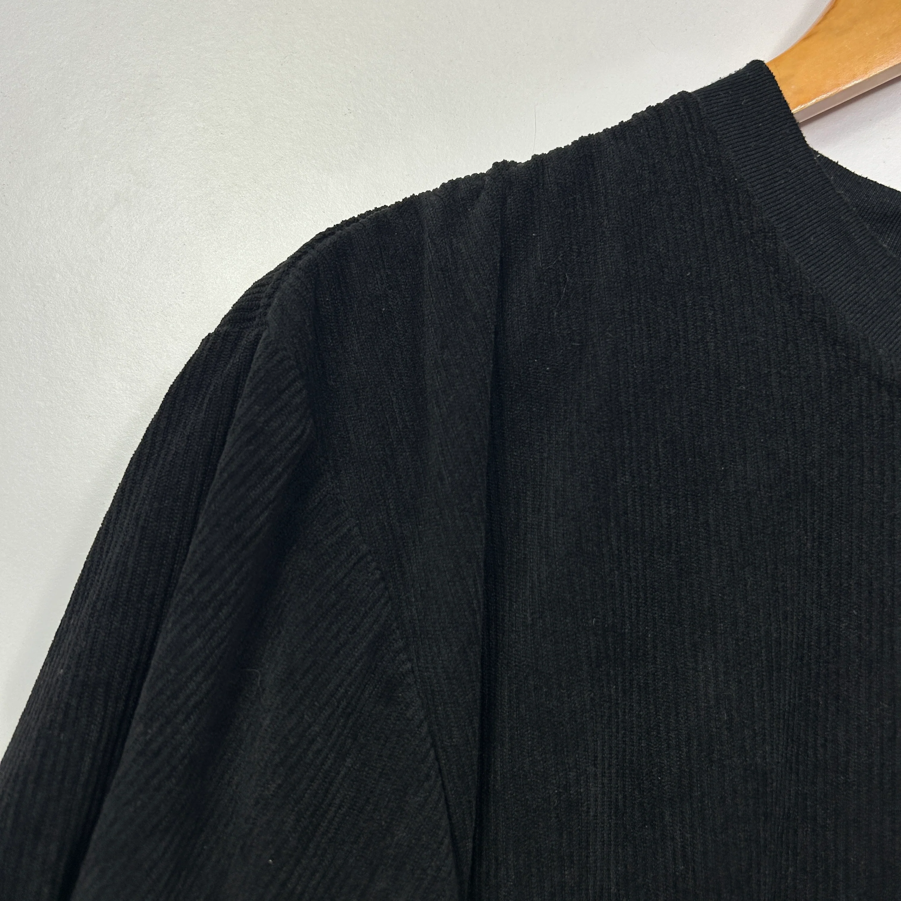 Got Style Black Ribbed Textured Top - Size L - Image 3