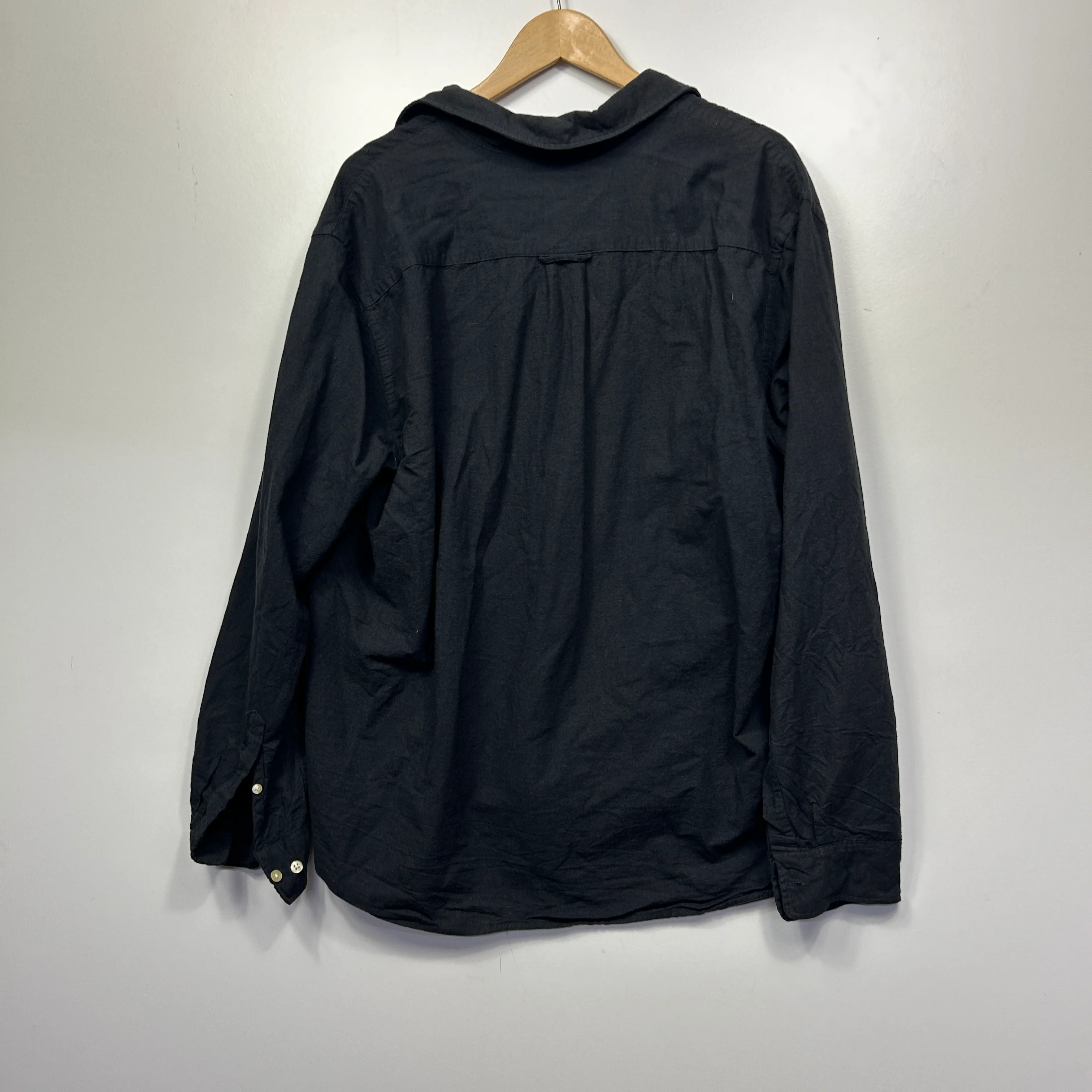 H&M Black Mens Cotton Long Sleeve Shirt - Size 2XL - Image 2