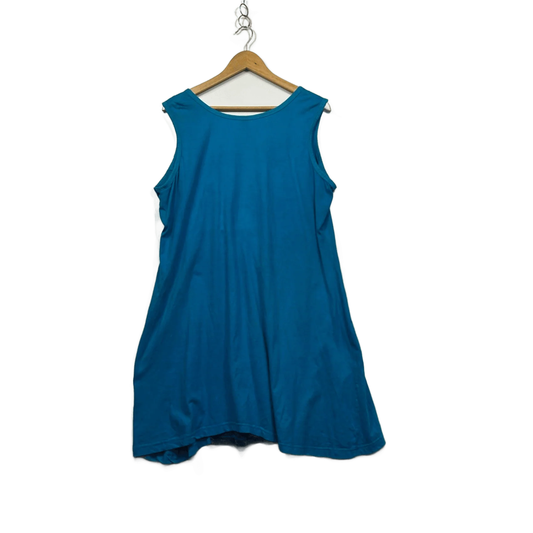 Handcrafted Nepalese Sleeveless Tie Dye Embroidered Dress Size 14 16 L/XL - Image 2