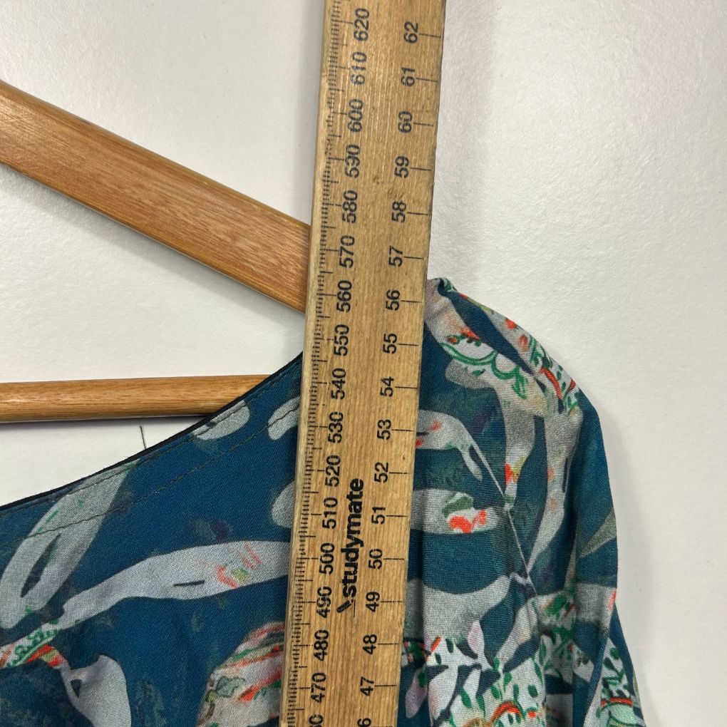 Handmade Teal Blue Top - Size 14/16 - Image 5