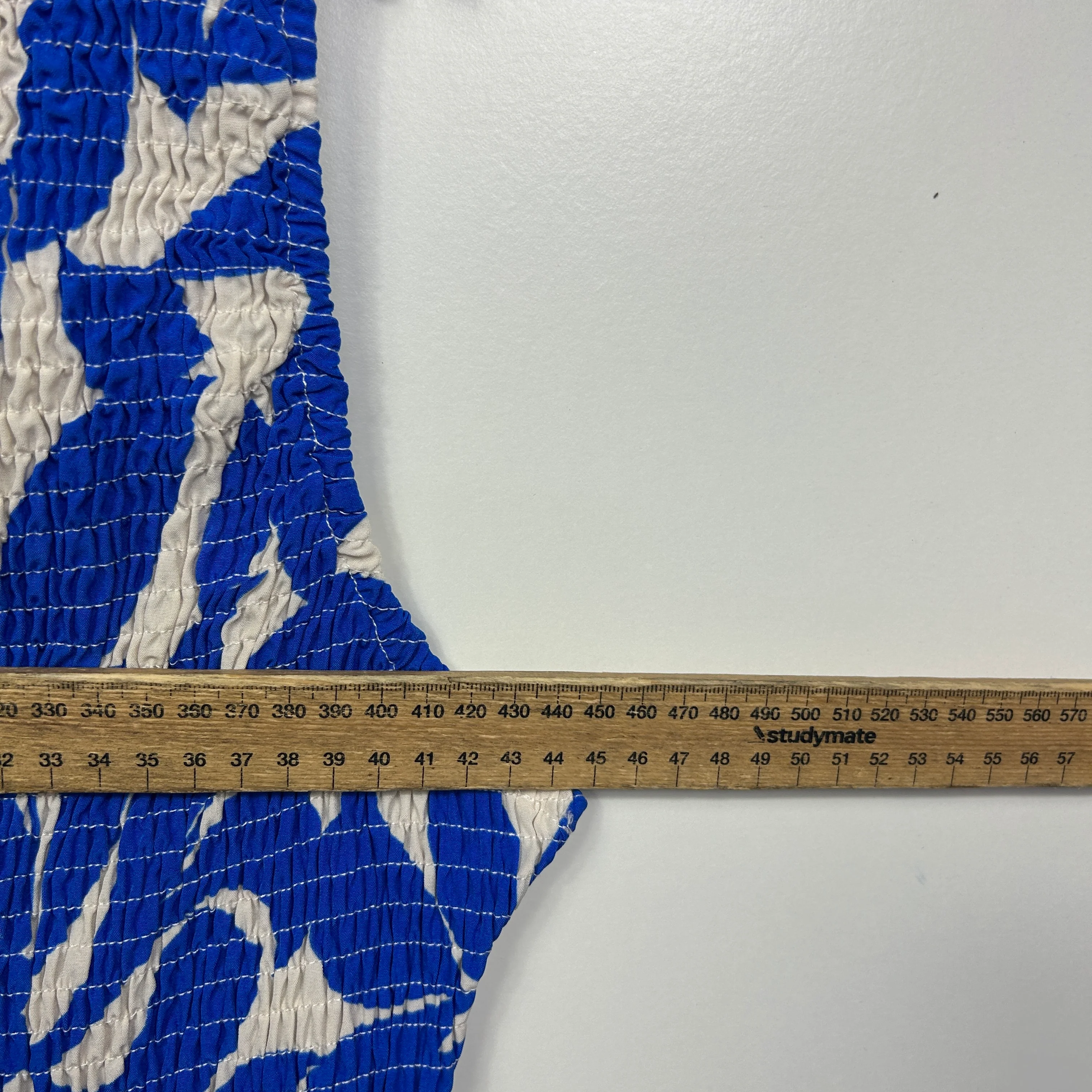 Henry Oscar Blue and White One Shoulder Maxi Dress - Size 18 - Image 7