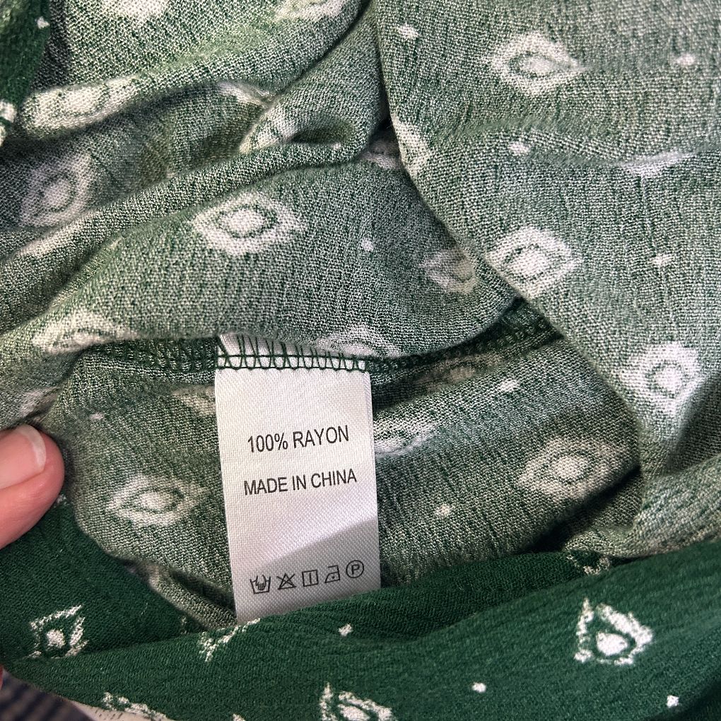 Henry Oscar Green Maxi Skirt - Size 16 - Image 3