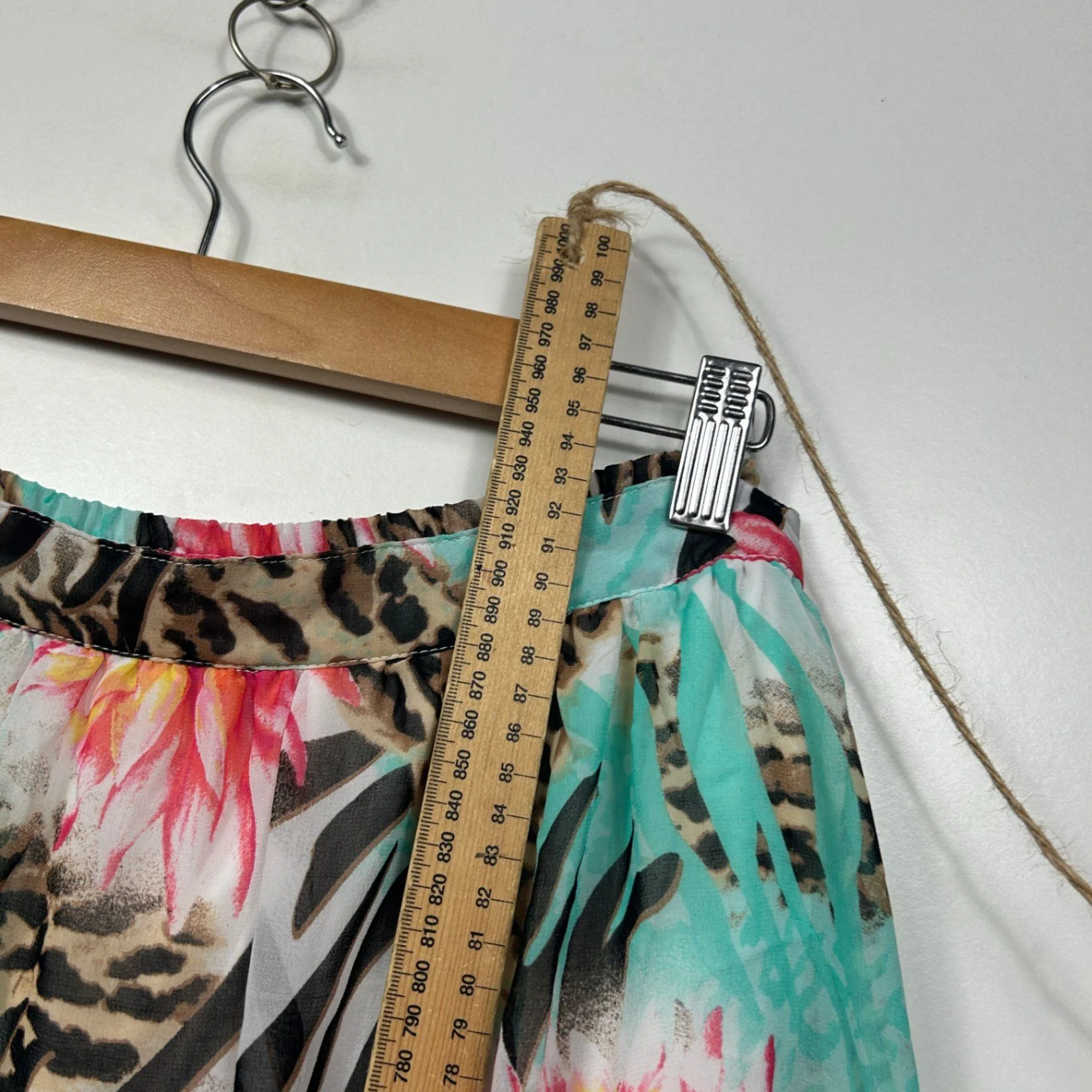 Hot Options Womens Multicoloured High Low Hem Maxi Skirt Size 14 Floral - Image 5