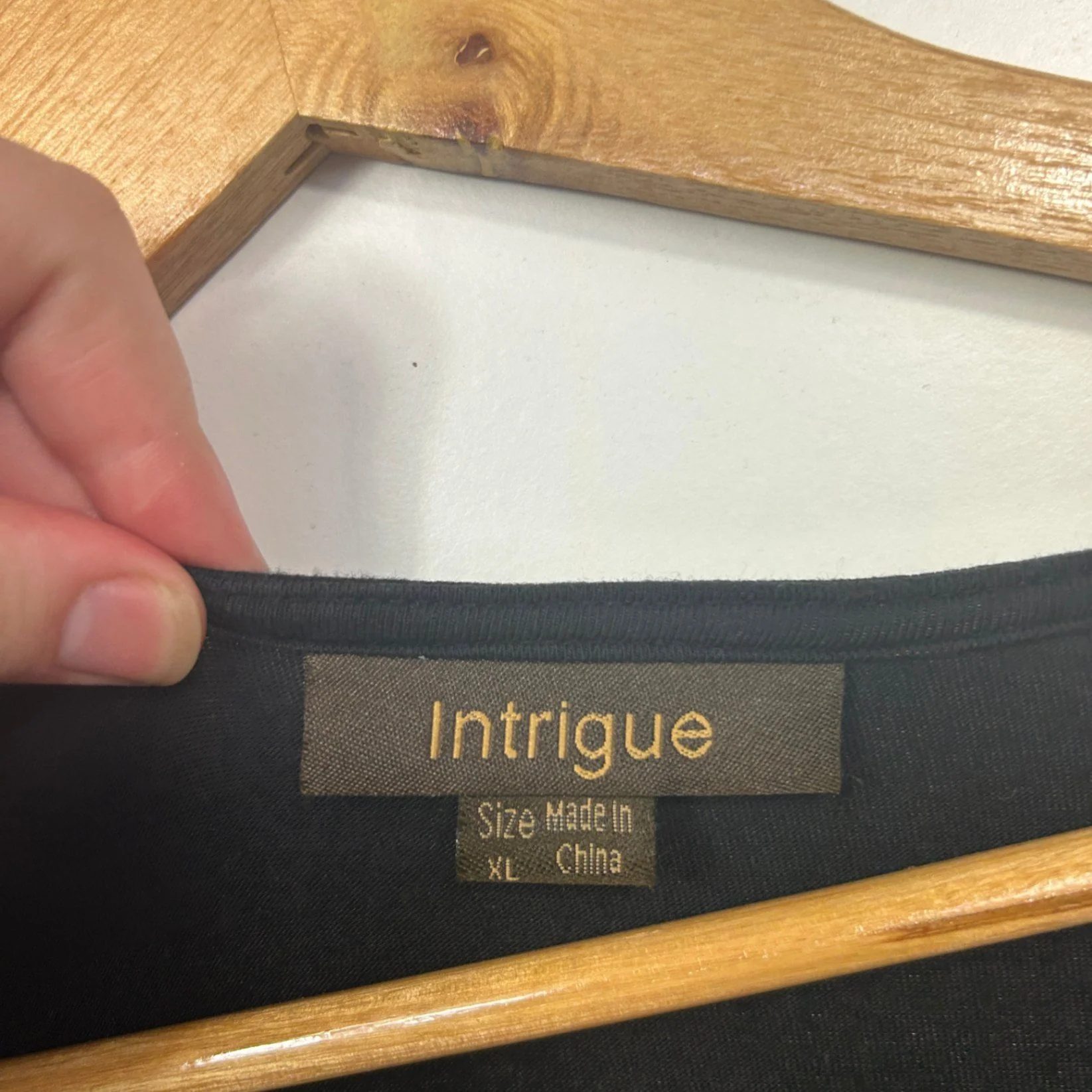 Intrigue Womens Black Long Sleeve Shift Dress Size XL - Image 3