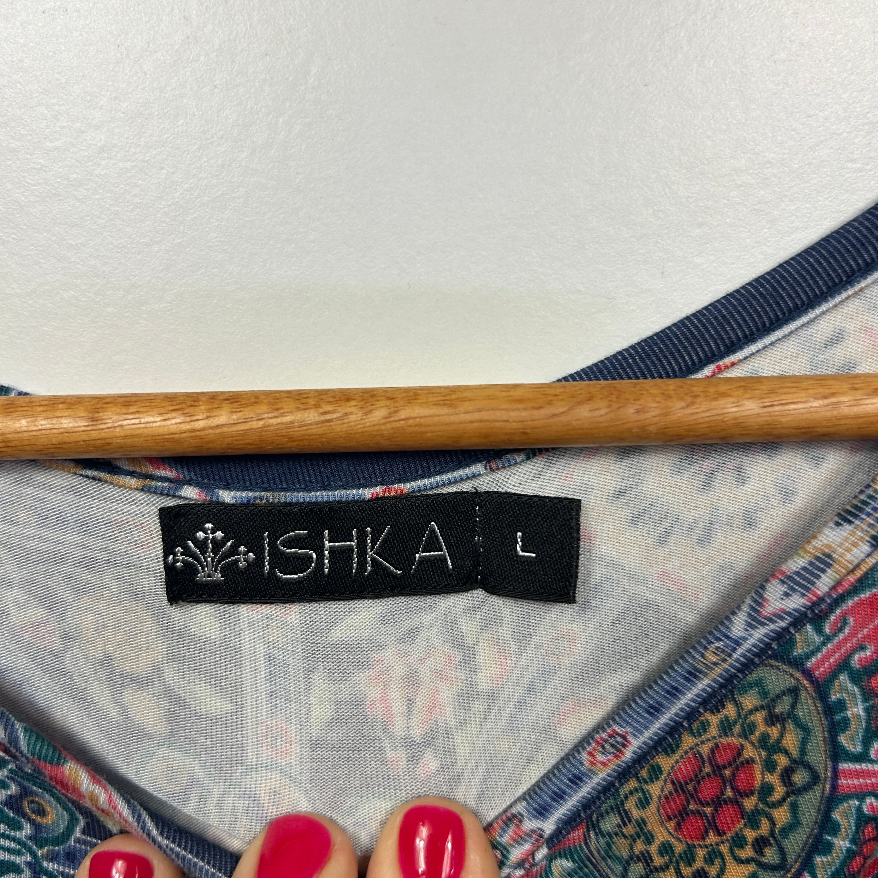 Ishka Multicoloured Printed Dress - Size L - Image 3