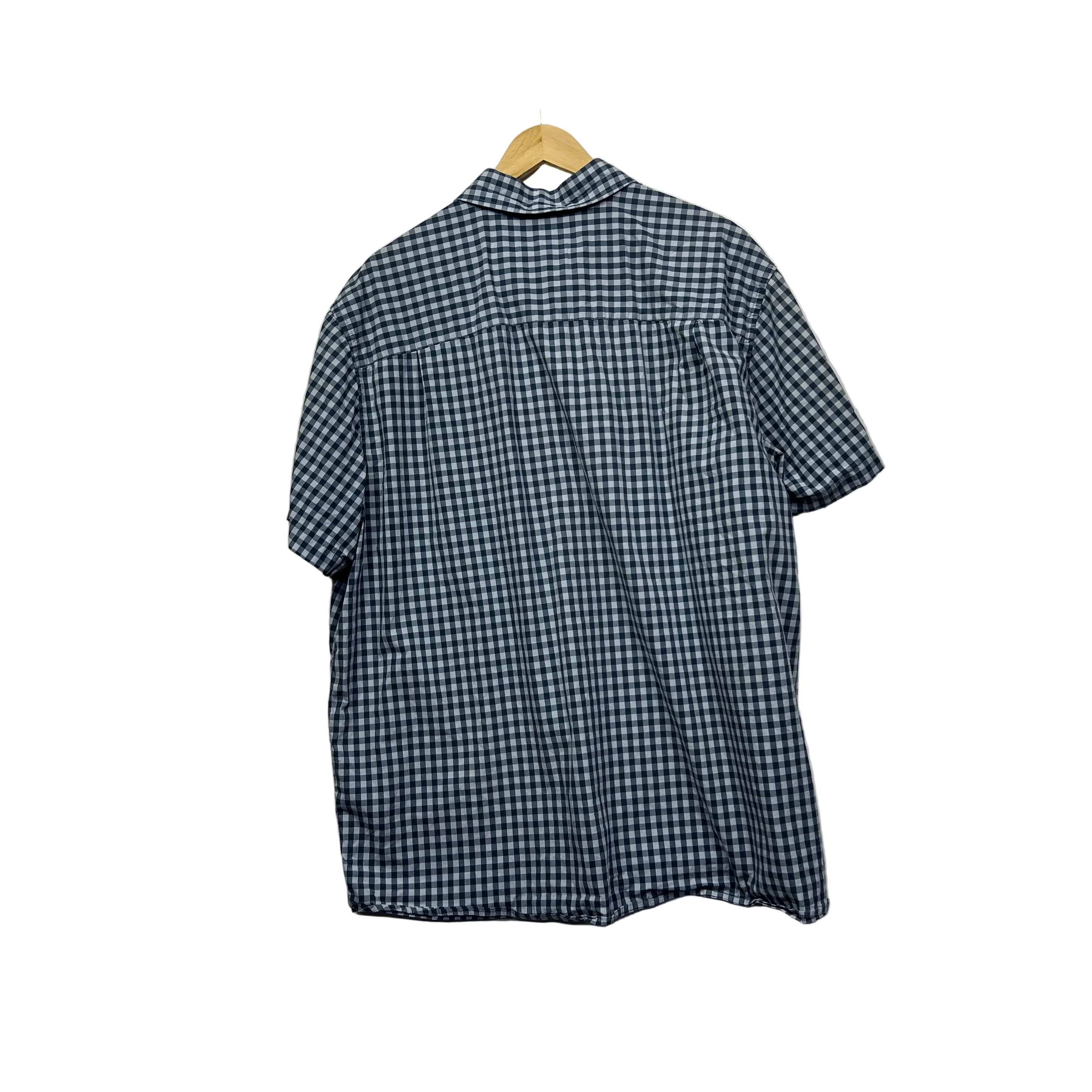 Jack Stone Navy Gingham Mens Shirt - 3XL - Image 2