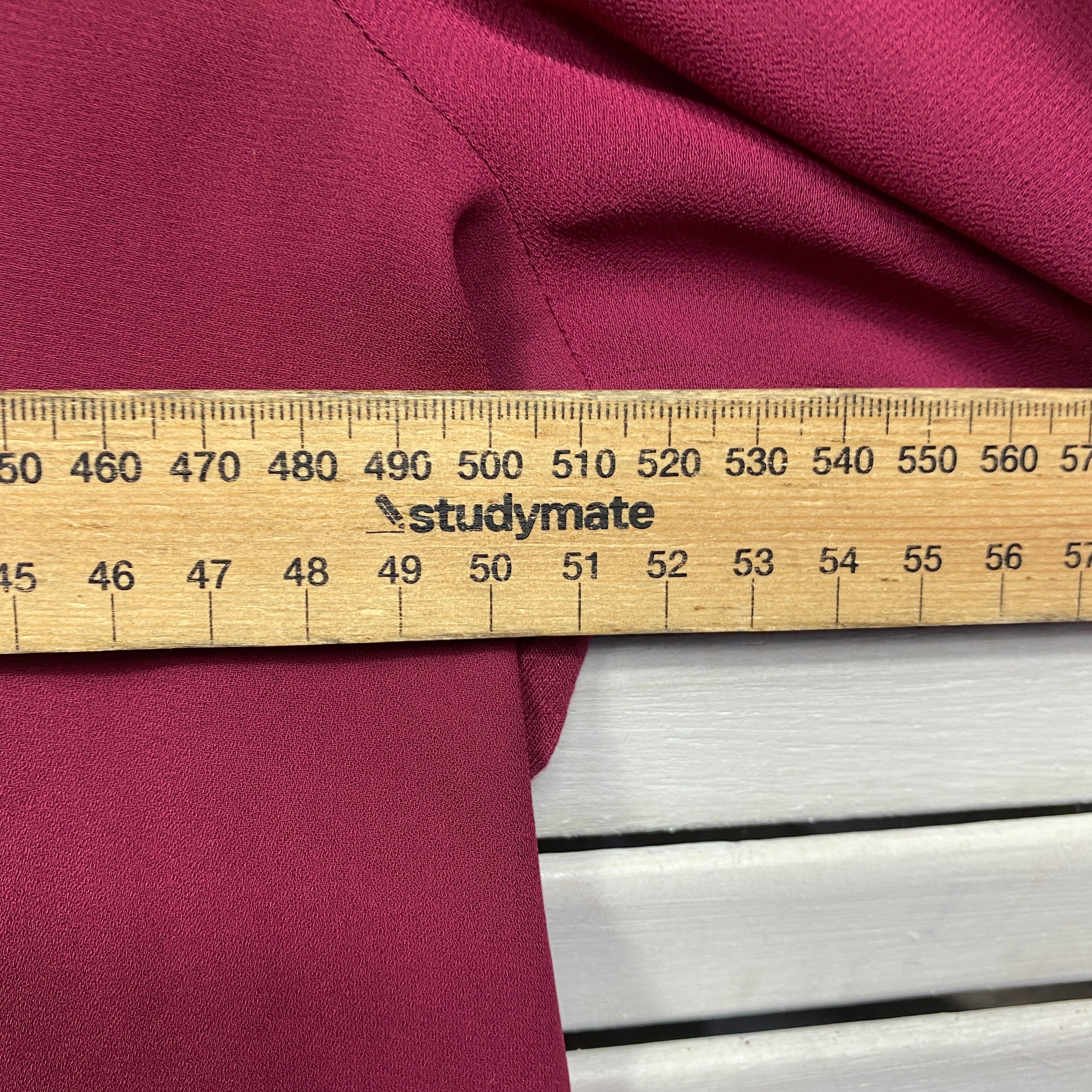 Jacqui E Top Size Large Long Sleeve Maroon - Image 7