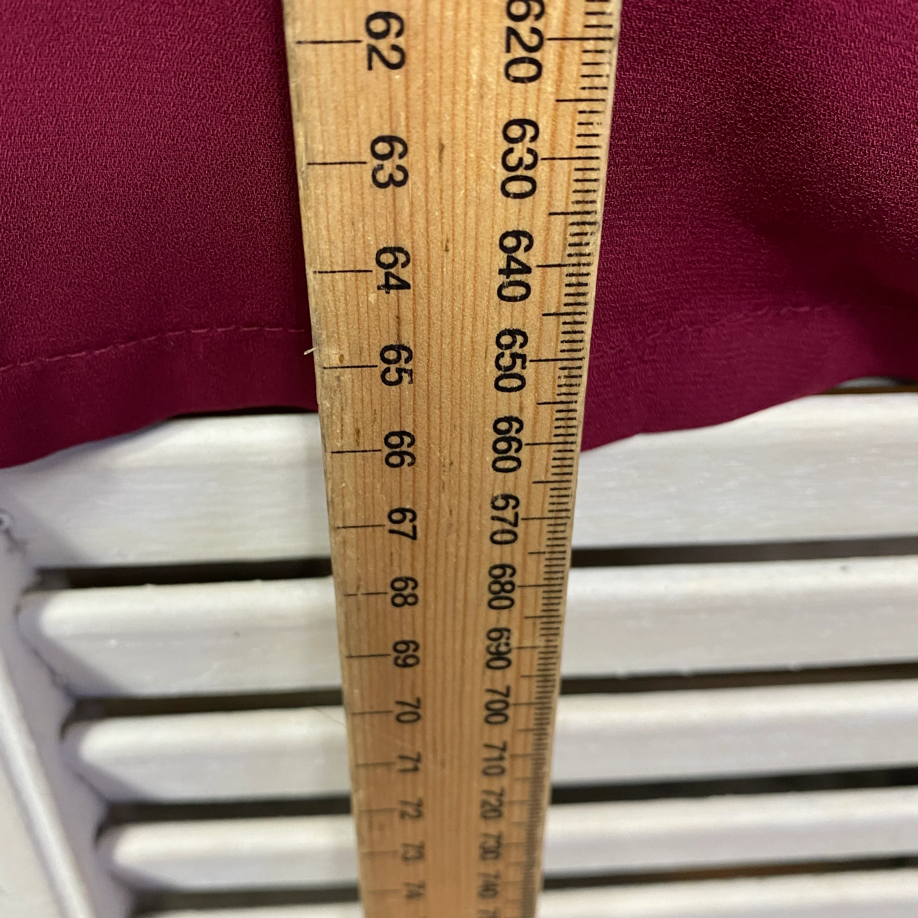 Jacqui E Top Size Large Long Sleeve Maroon - Image 8