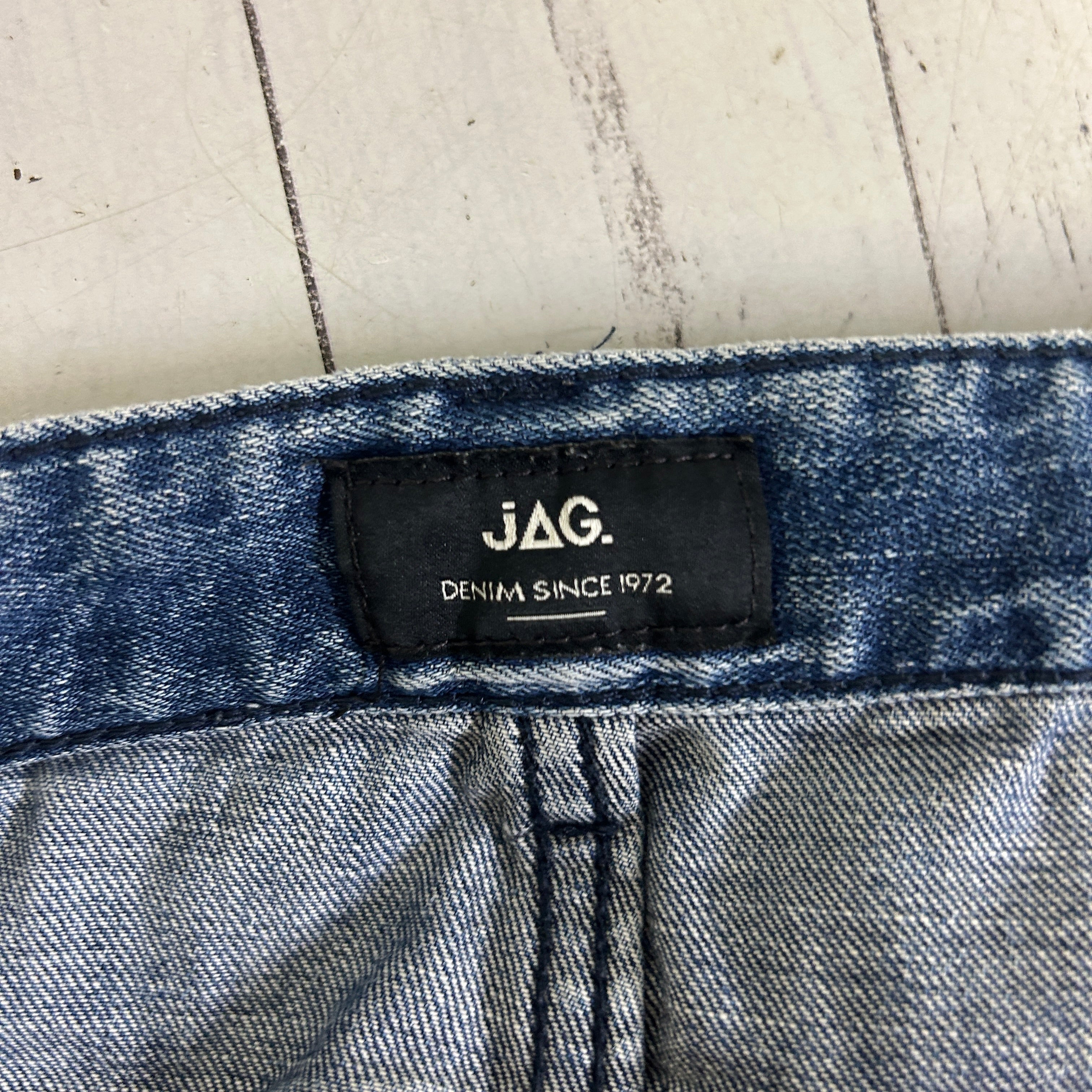 JAG Blue Cotton Denim Shorts - Size 40 - Image 5