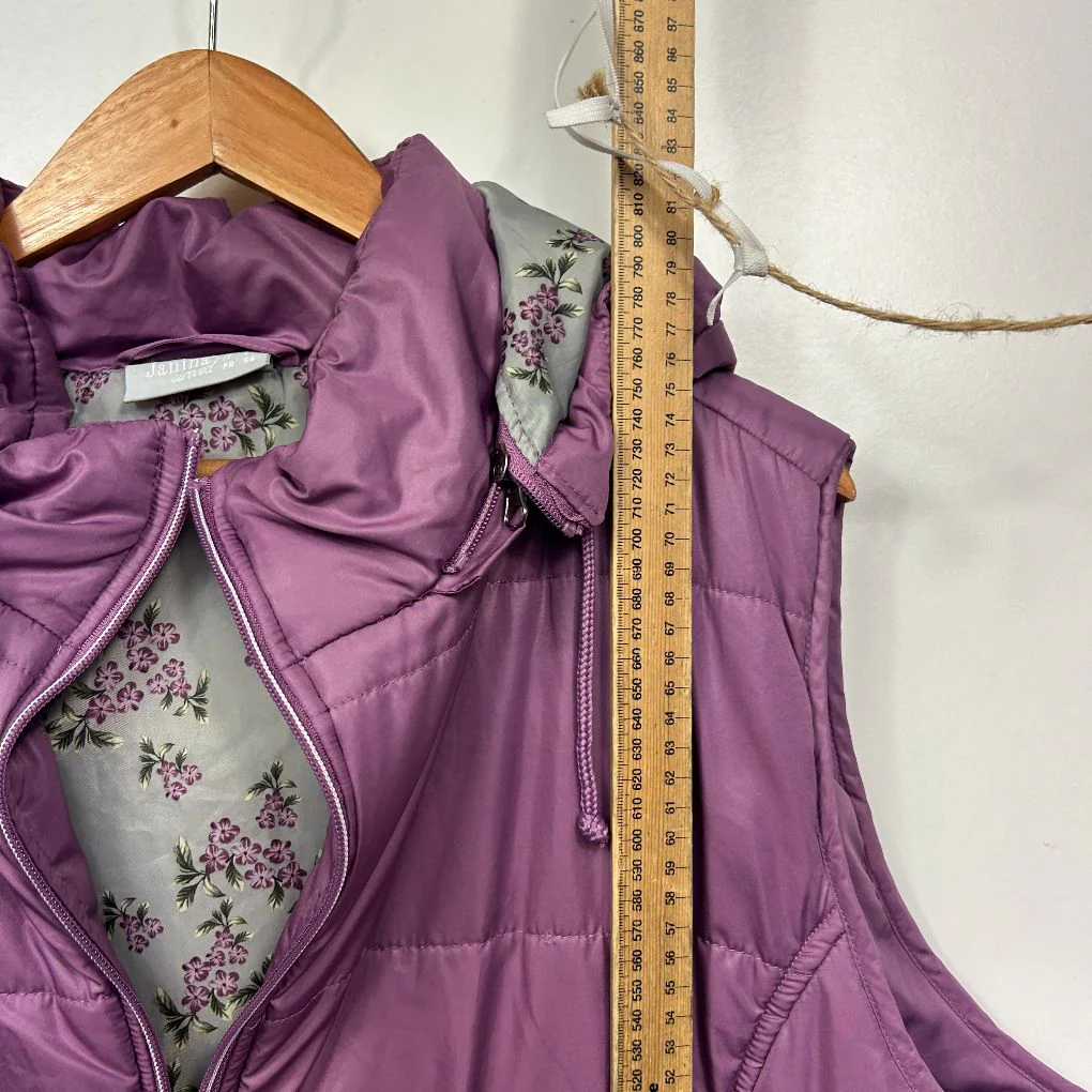 Janina Purple Puffer Vest - Size 22 - Image 7