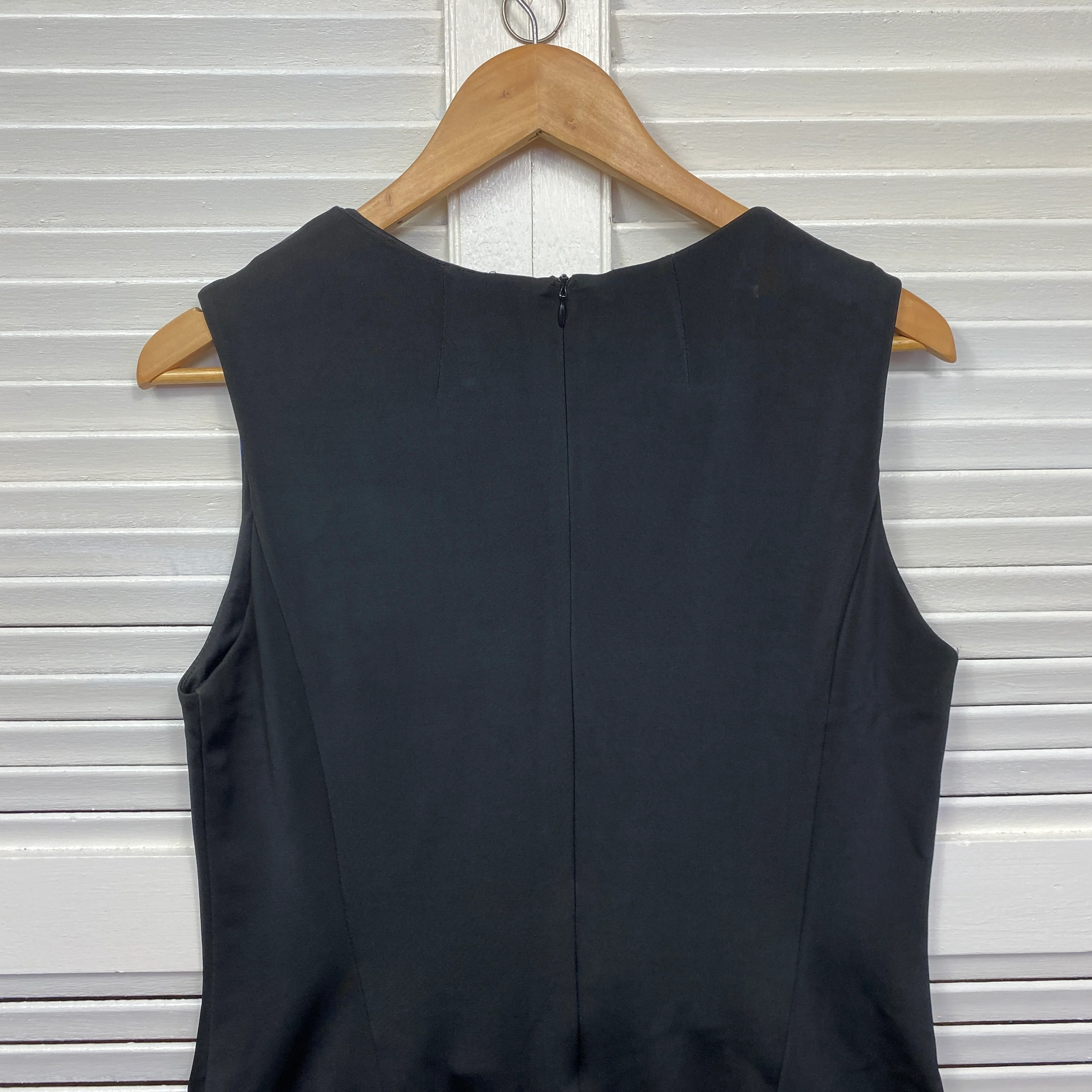 Jason Brunsdon Black Label Dress Size 16 Sleeveless Black Blue Cocktail - Image 6