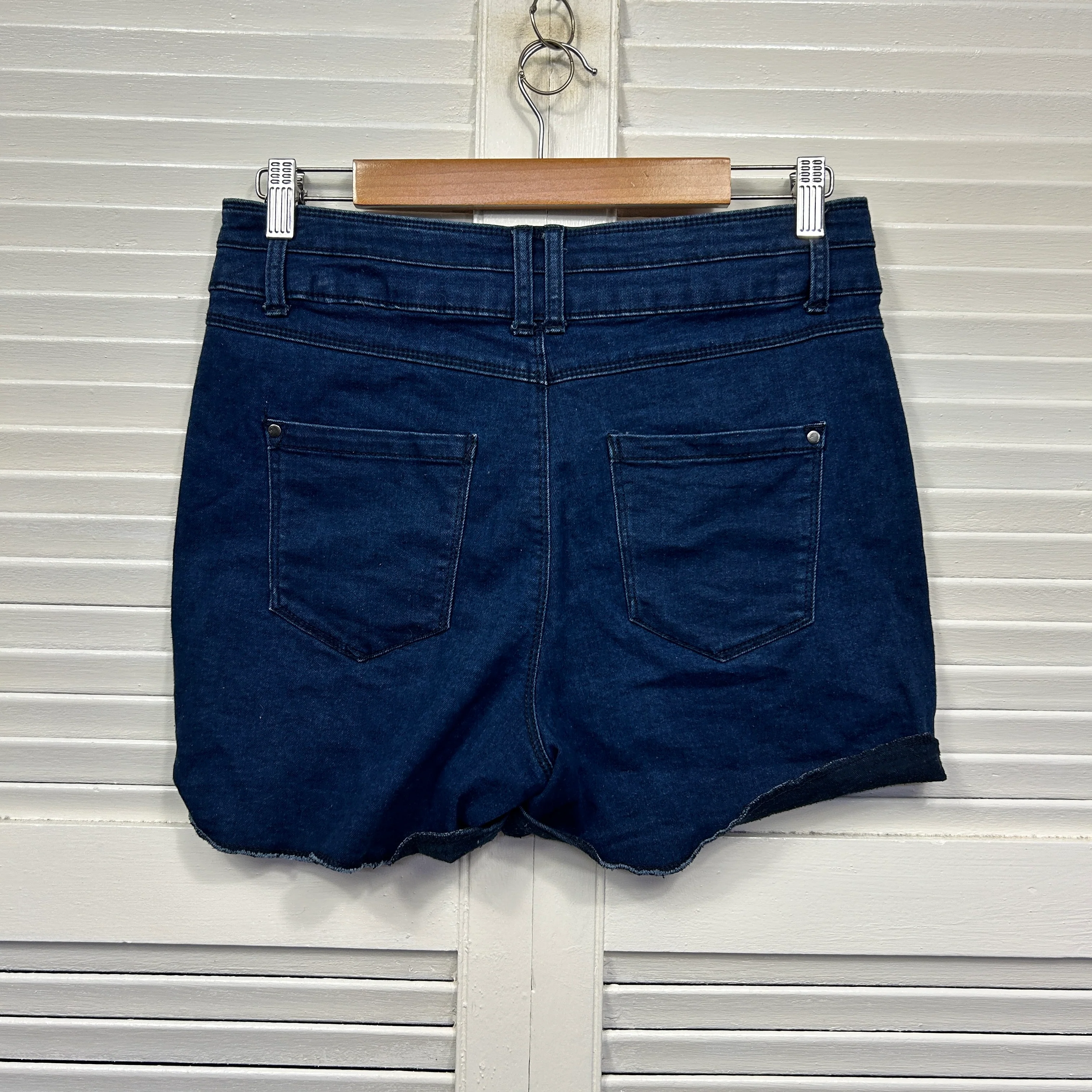 Jay Jays Denim Shorts Size 14 High Rise Cut Off - Image 4