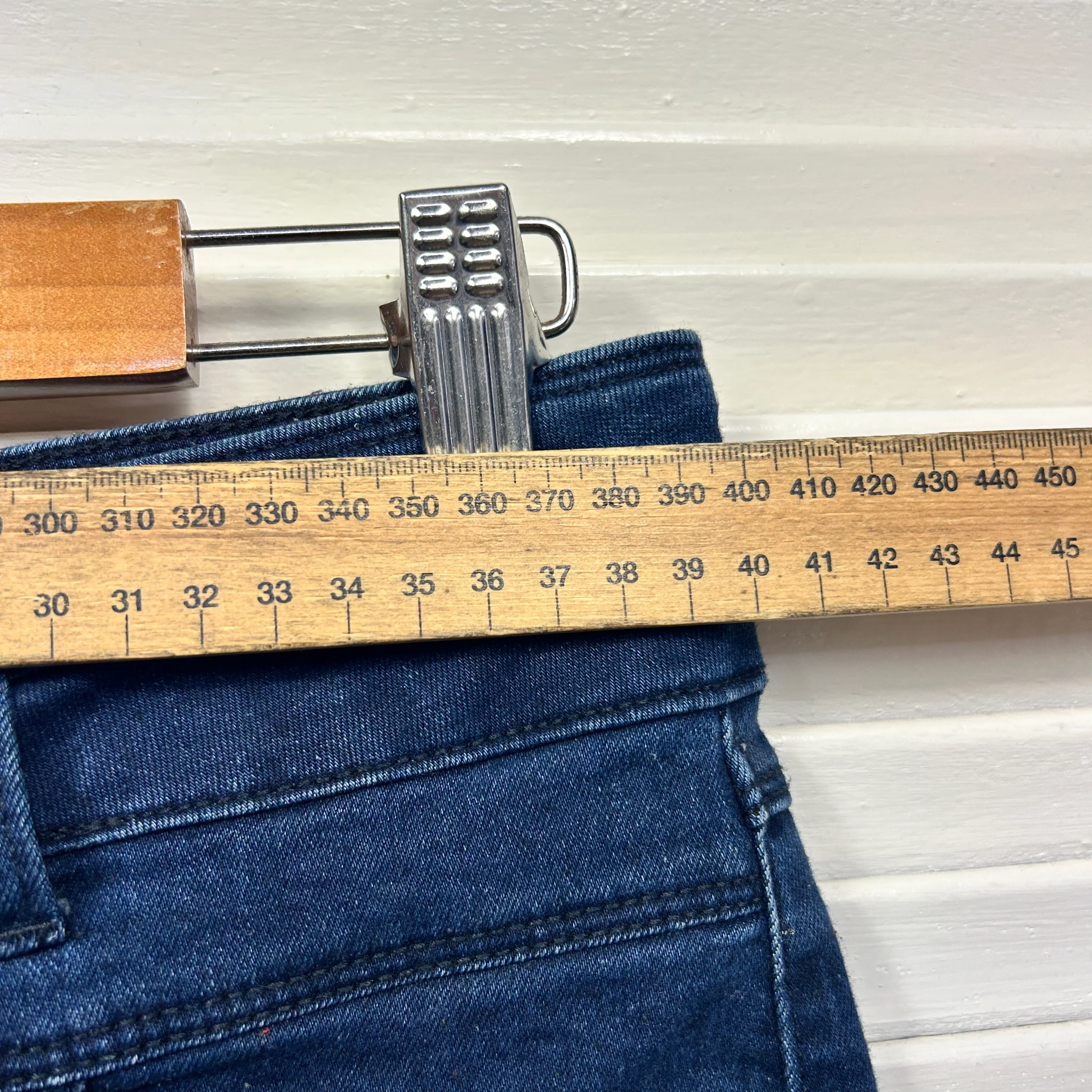 Jay Jays Denim Shorts Size 14 High Rise Cut Off - Image 5