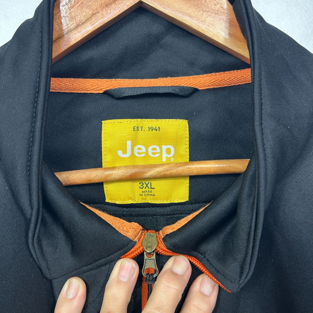 Jeep Black Fleece Jacket - Mens 3XL - Image 4