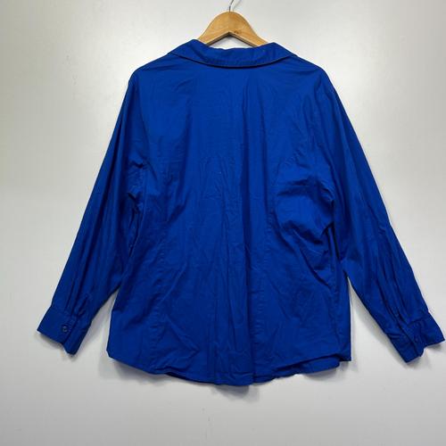 Jessica London Royal Blue Button-Front Shirt - Size 24W - Image 2