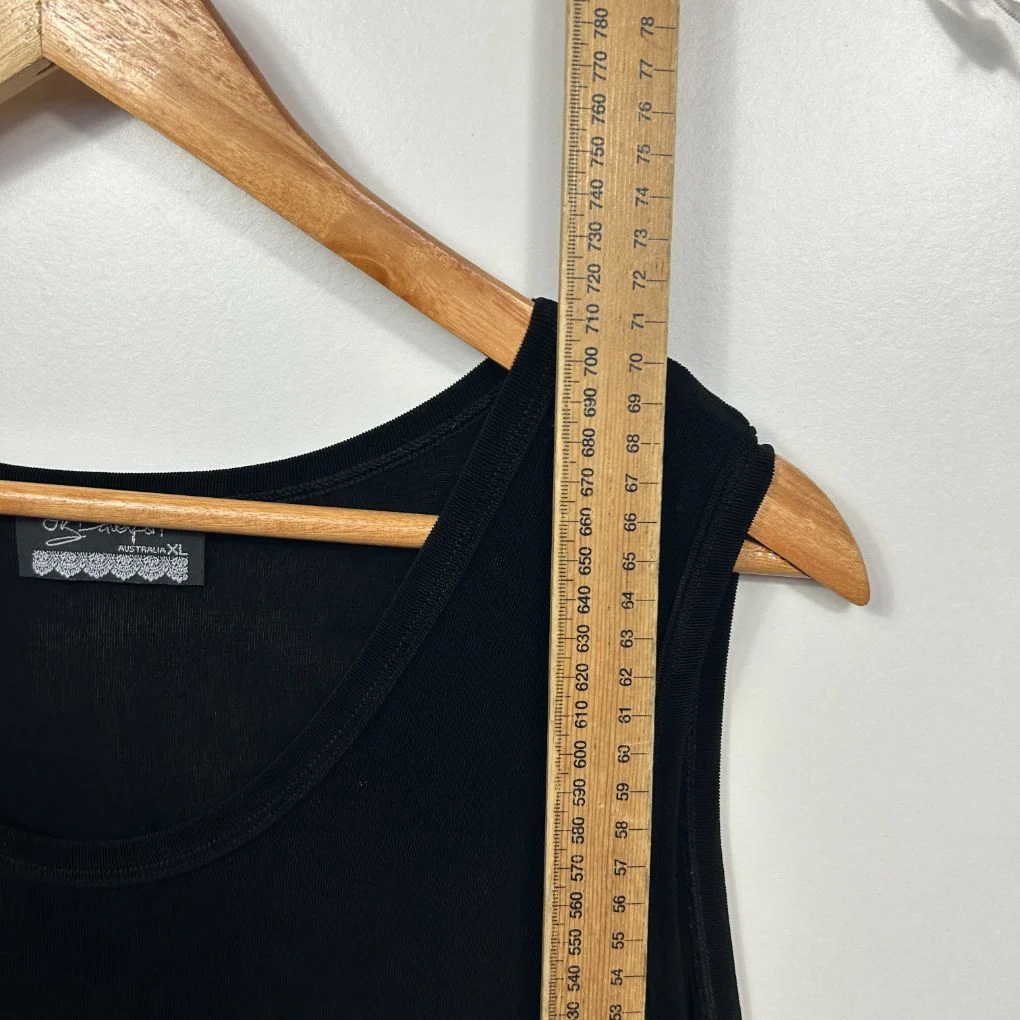 Vintage Liz Davenport Black Sleeveless Top - Size XL - Image 5