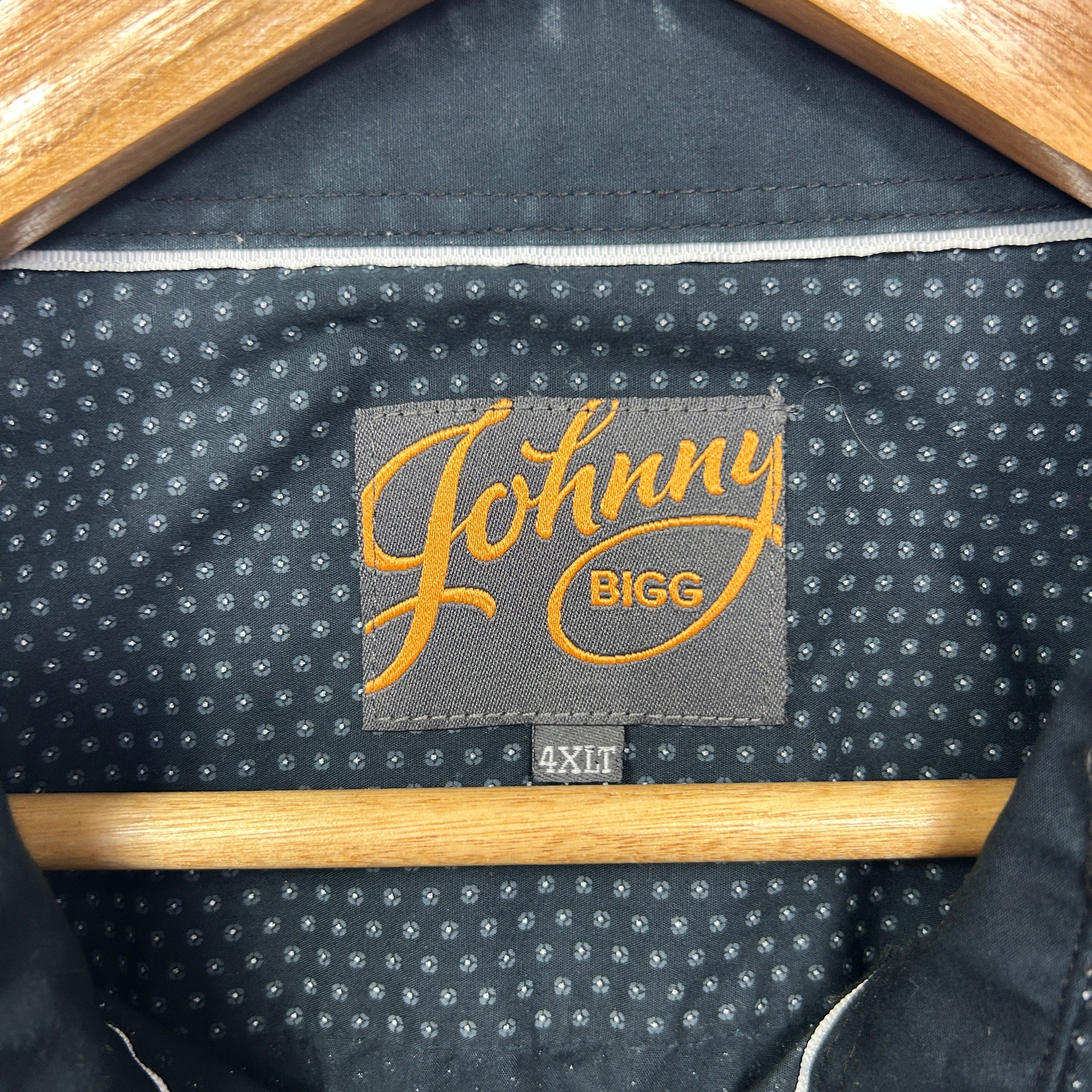 Johnny Bigg Shirt Size 4XL Long Sleeve Grey Cotton - Image 4