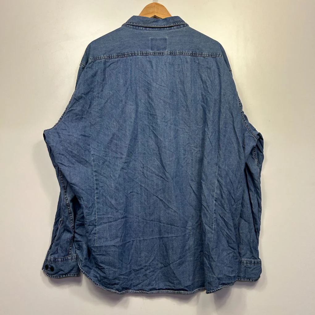Johnny Bigg Blue Denim Shirt - Size 6XL - Image 2