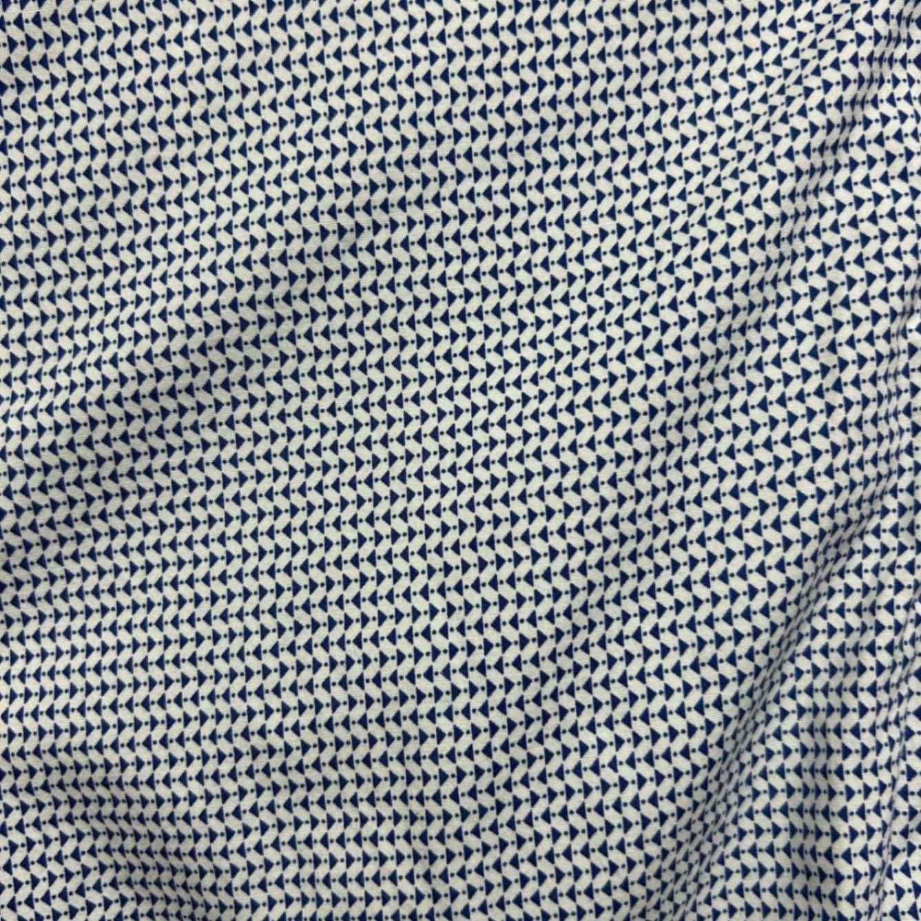 Johnny Bigg Tarocash Blue Geometric Pattern Long Sleeve Shirt Size 4XL - Image 3