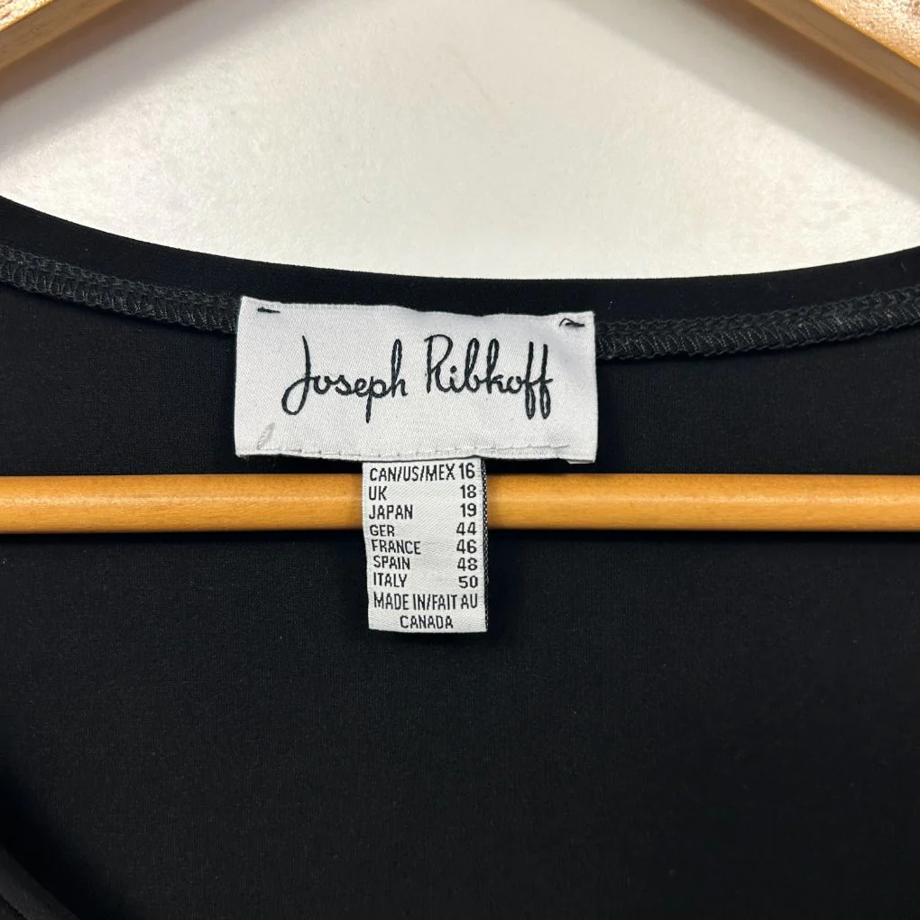 Joseph Ribkoff Black Top - Size 18 - Image 2