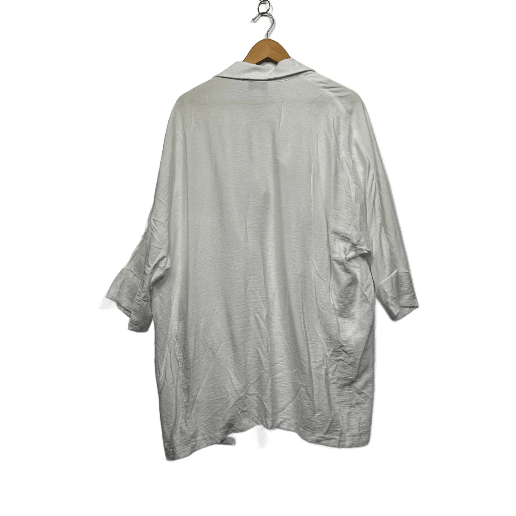 Joseph Ribkoff White 3/4 Sleeve Open Jacket Top Blouse Size 16 - Image 2