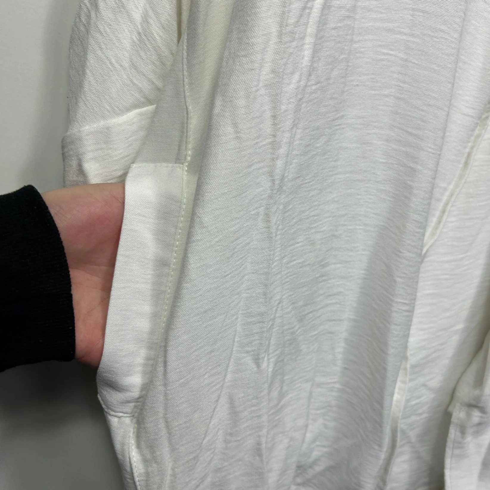 Joseph Ribkoff White 3/4 Sleeve Open Jacket Top Blouse Size 16 - Image 4