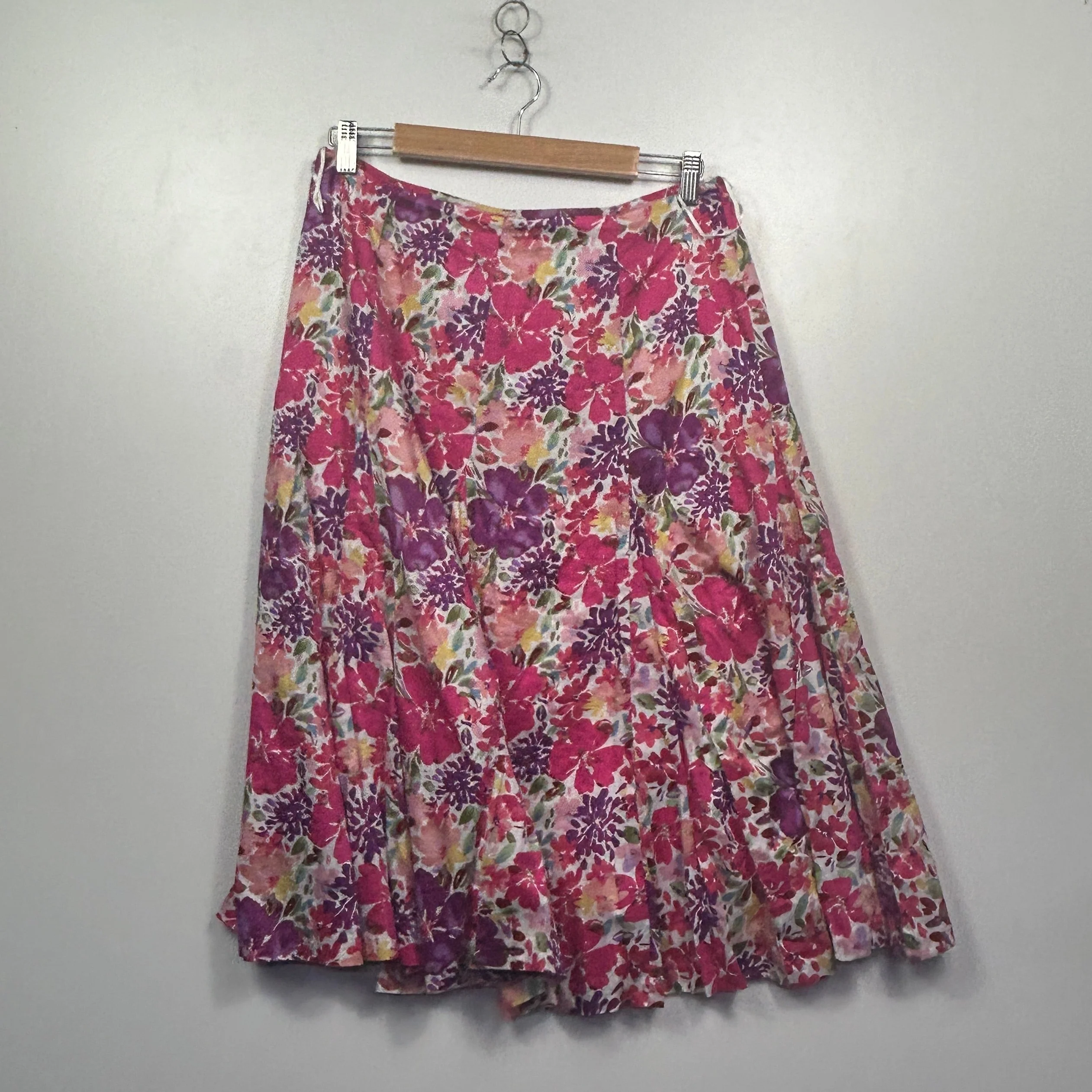 Jump Pink and Purple Floral A-Line Skirt - Size 12 - Image 3
