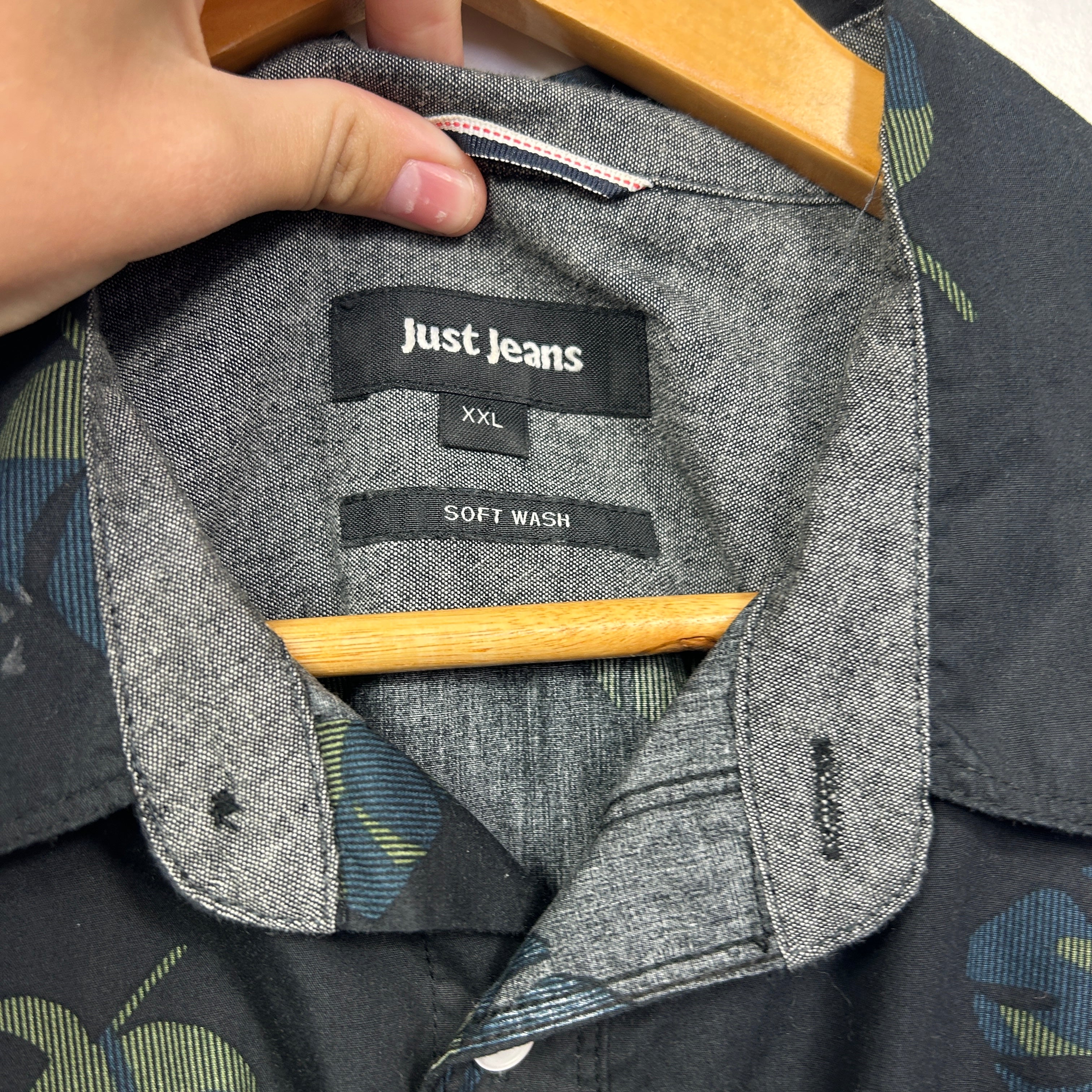Just Jeans Black Cotton Shirt - Size XXL - Image 4