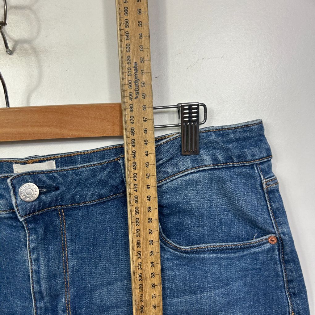 Just Jeans Blue Cotton Denim Skirt - Size 14 - Image 5