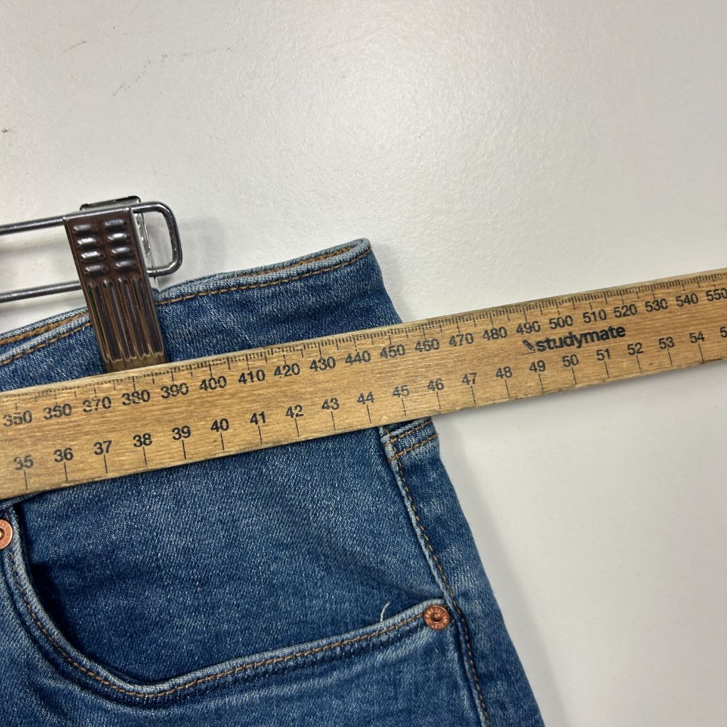 Just Jeans Blue Cotton Denim Skirt - Size 14 - Image 6