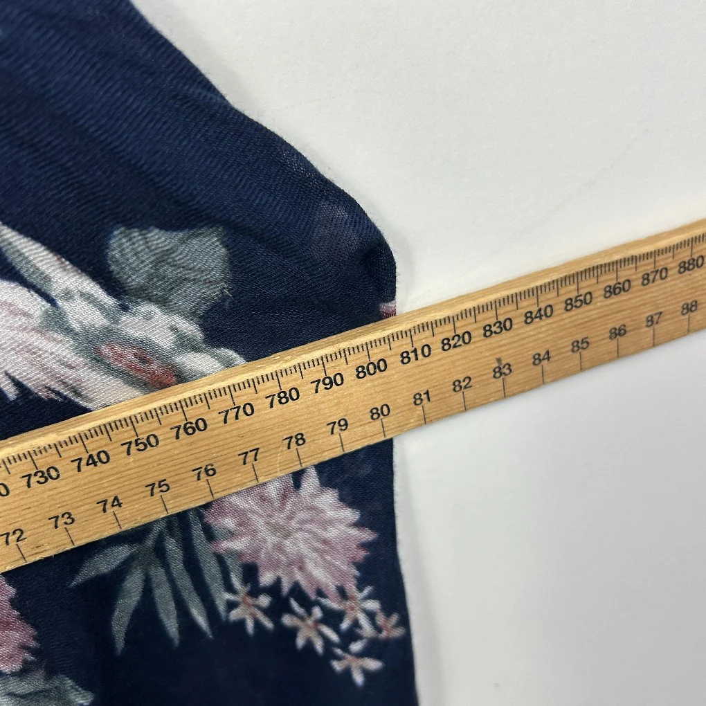 Just Jeans Navy Floral Waterfall Kimono - One Size - Image 4