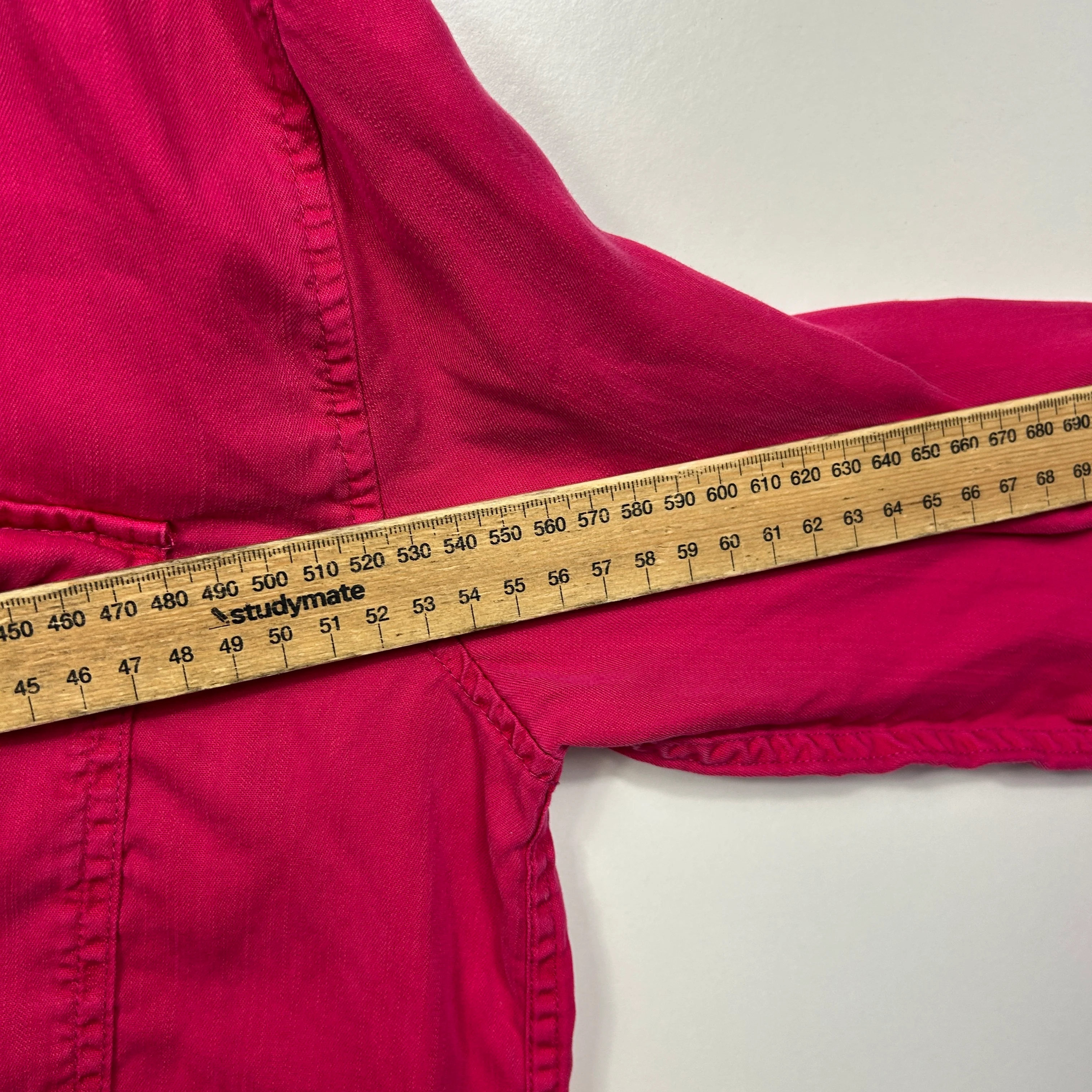 Just Jeans Pink Button Up Shirt - Size 12 - Image 5