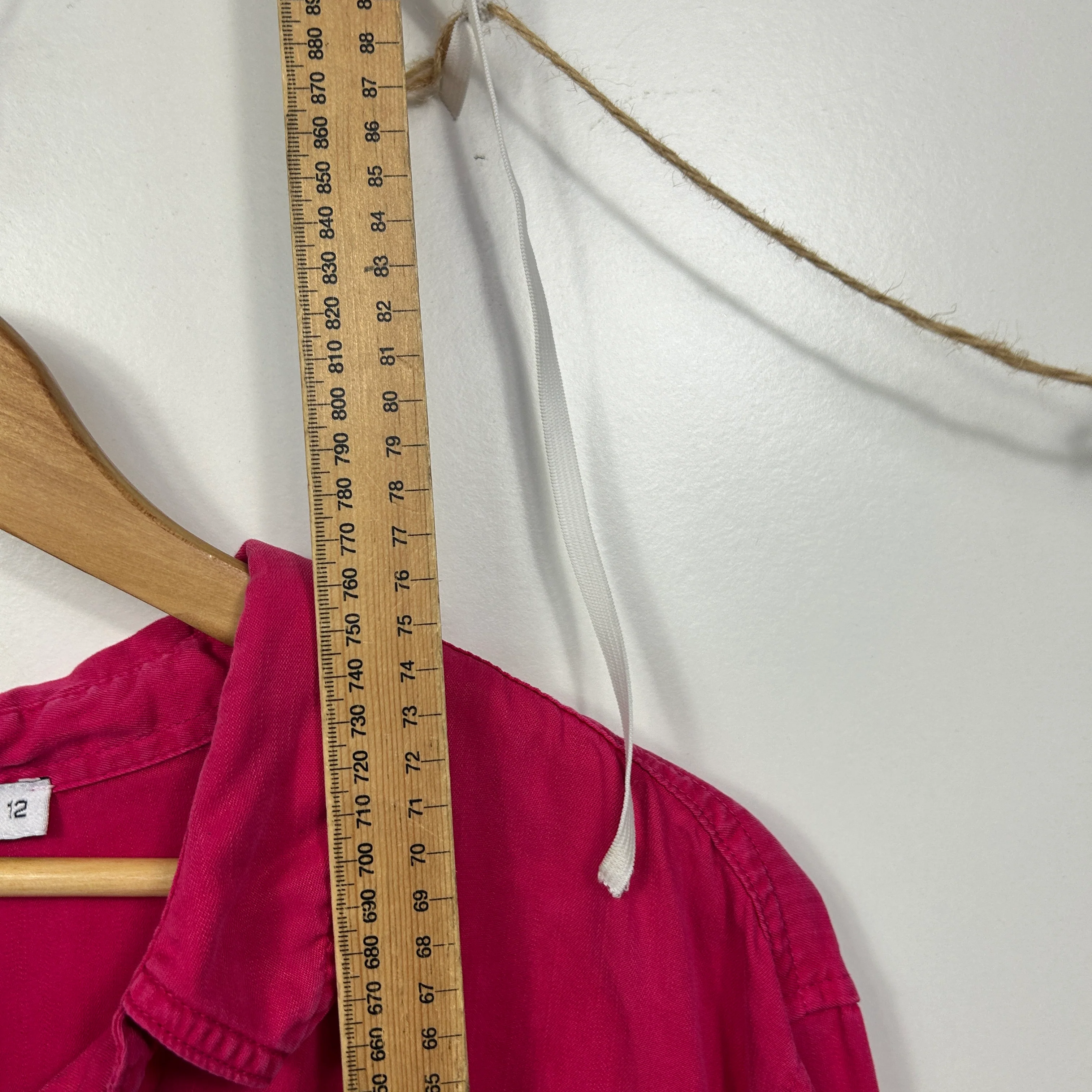 Just Jeans Pink Button Up Shirt - Size 12 - Image 6