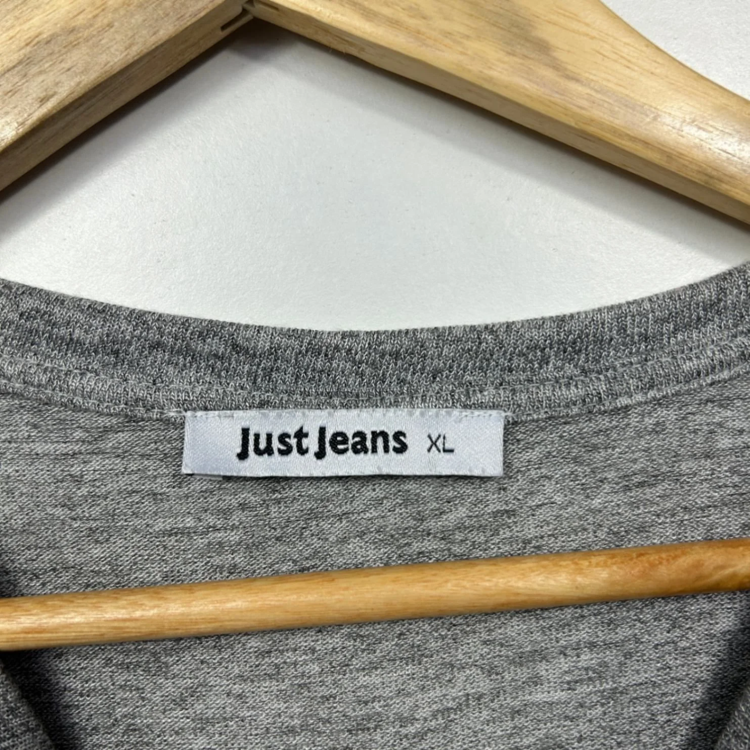 Just Jeans Womens Grey Long Sleeve Round Neck Pullover Top Size XL - Image 3
