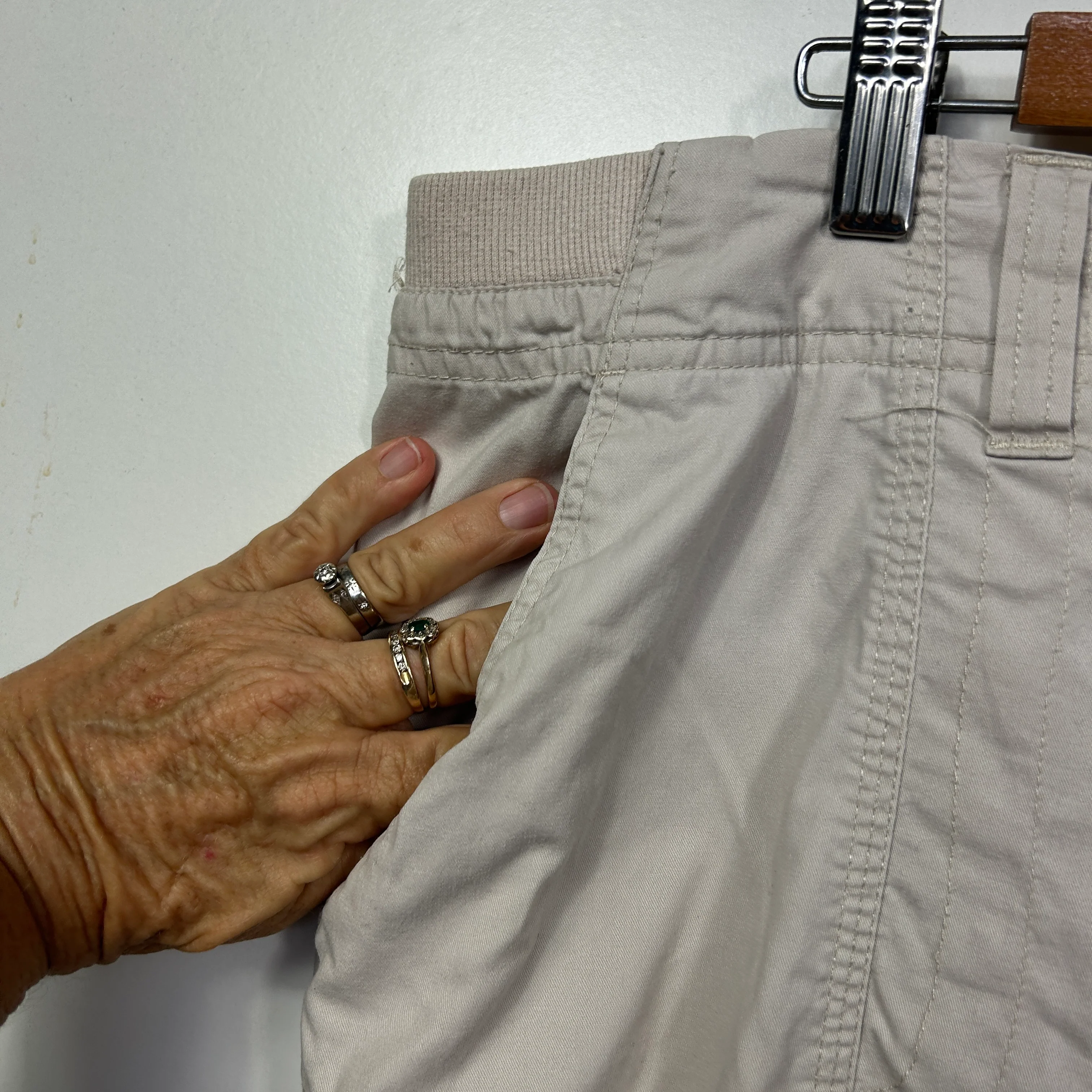 Katies Beige Cargo Pants - Size 16 - Image 2