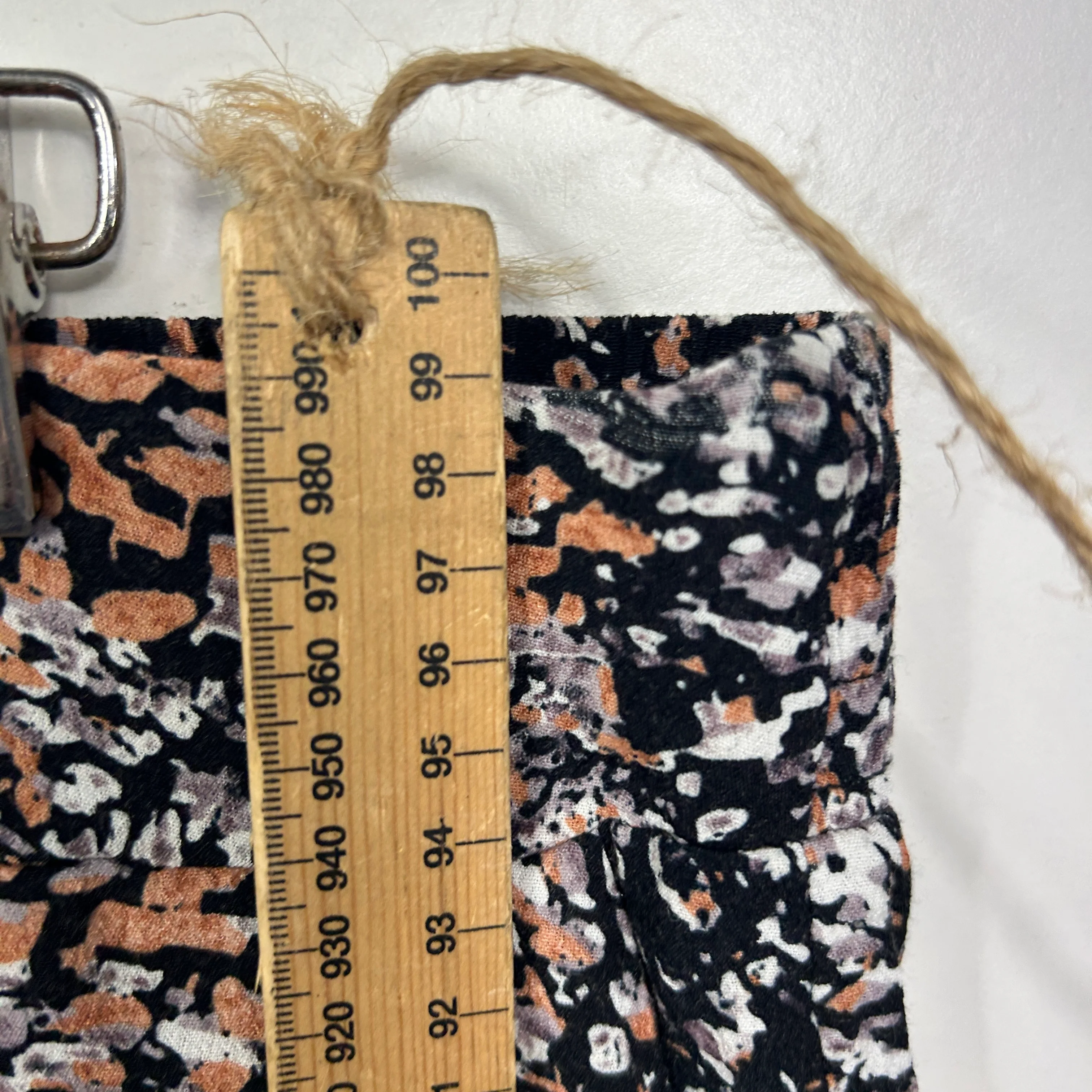 Katies Black Brown Abstract Print Pants - Size 18 - Image 8
