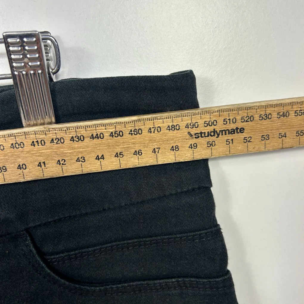 Katie's Black Cotton Cropped Capri Pants - Size 18 - Image 6