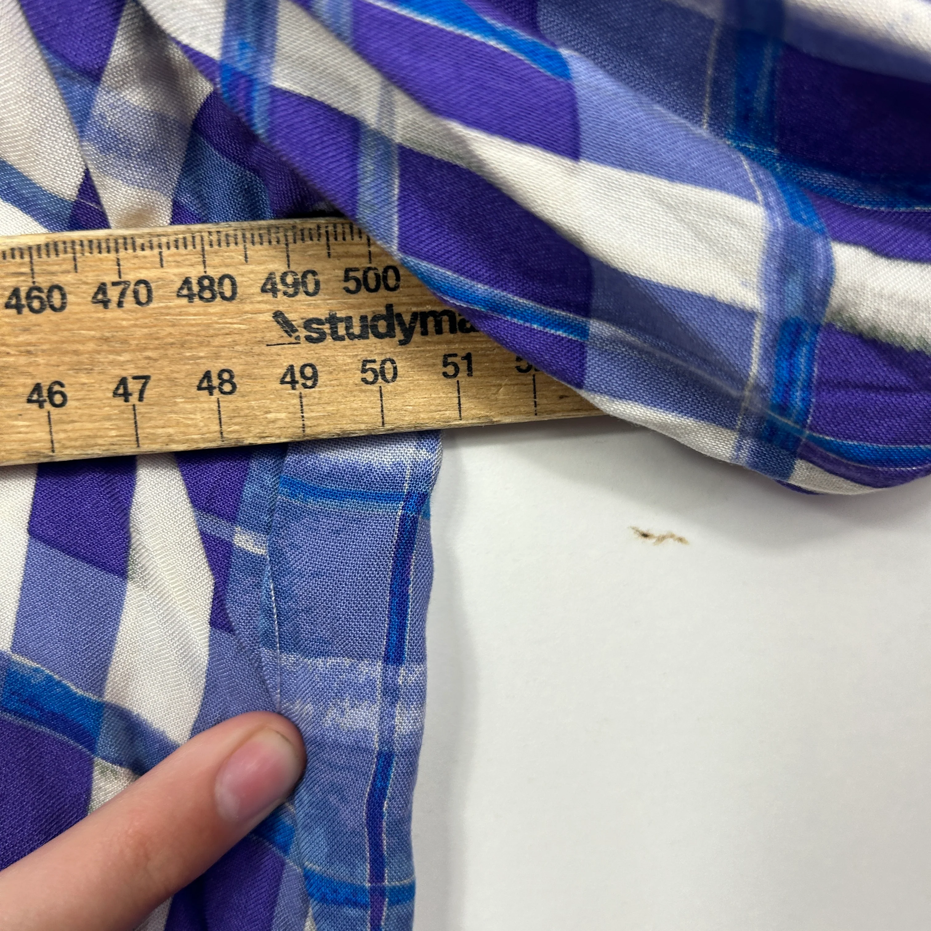 Katies Blue Plaid Top - Size 16 - Image 5