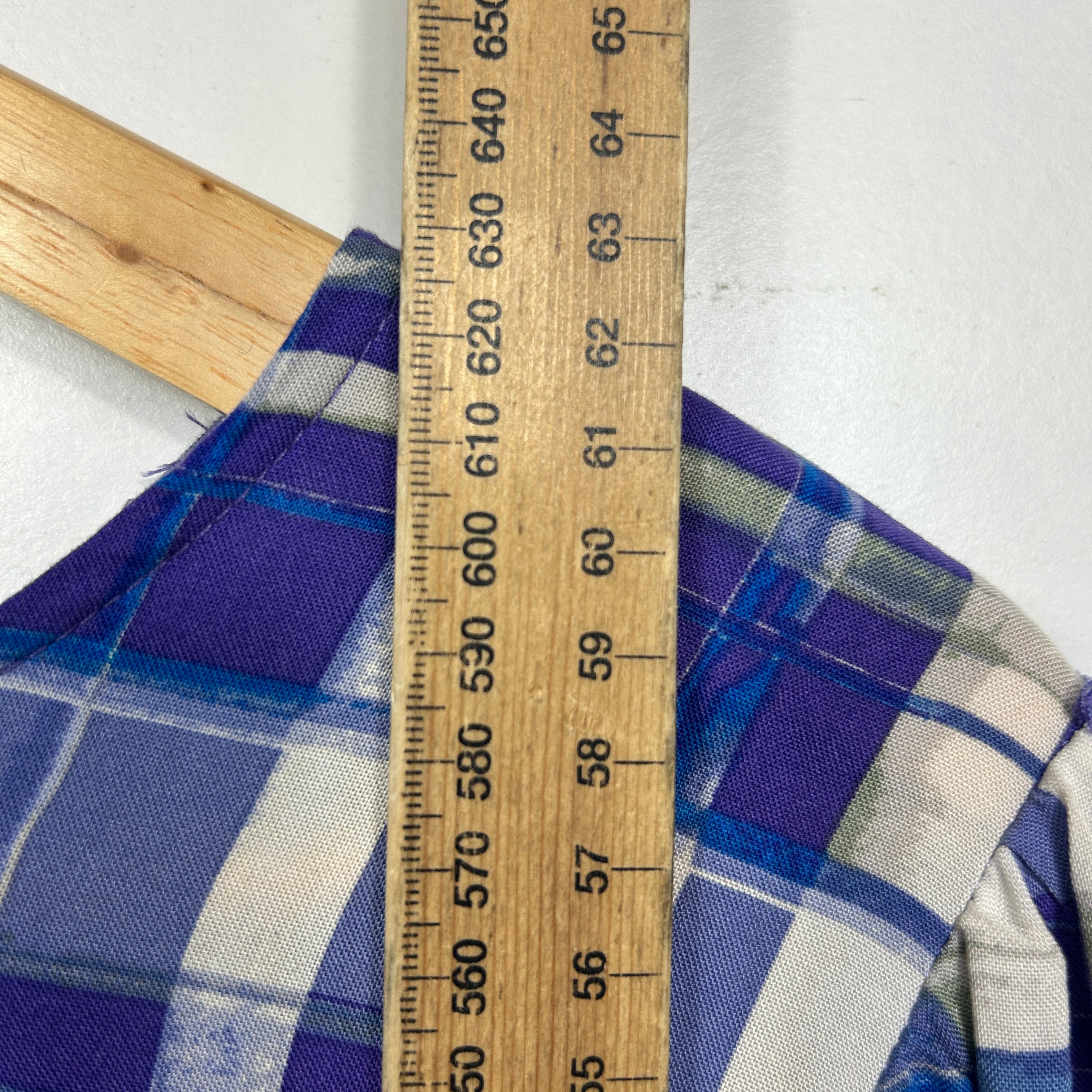 Katies Blue Plaid Top - Size 16 - Image 6