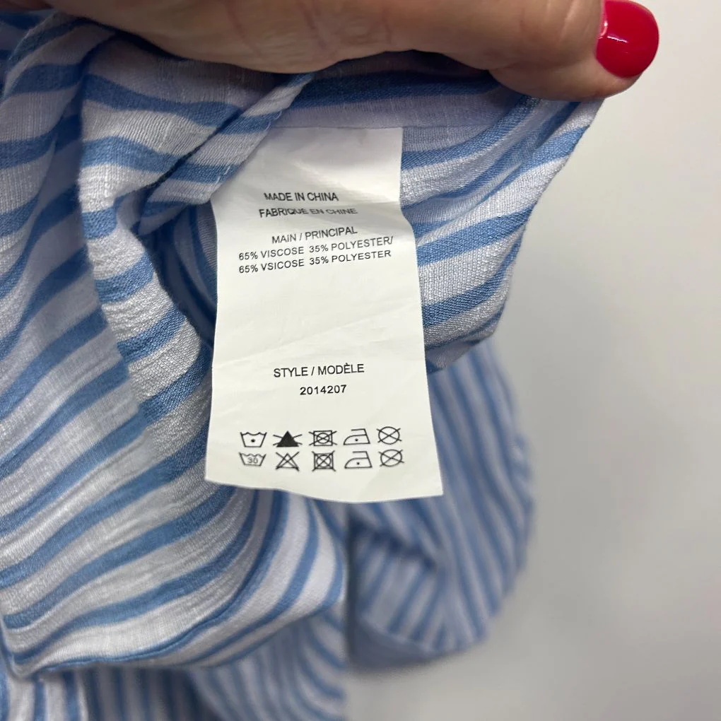 Katies Blue Striped Shirt - Size 14 - Image 3