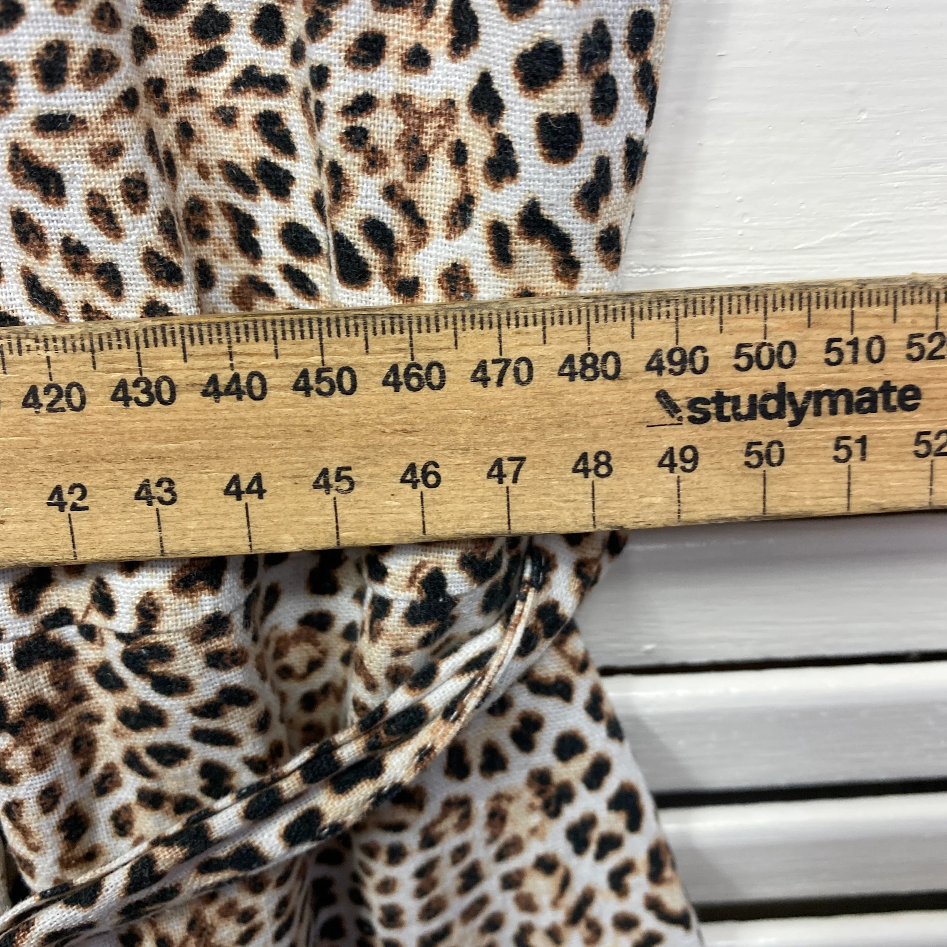 Katies Dress Size 16 Sleeveless Animal Print Linen Blend - Image 8