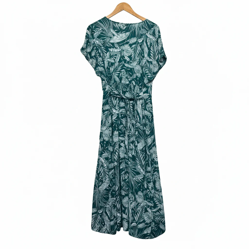 Katies Green Palm Print Maxi Dress - Size 12 - Image 2