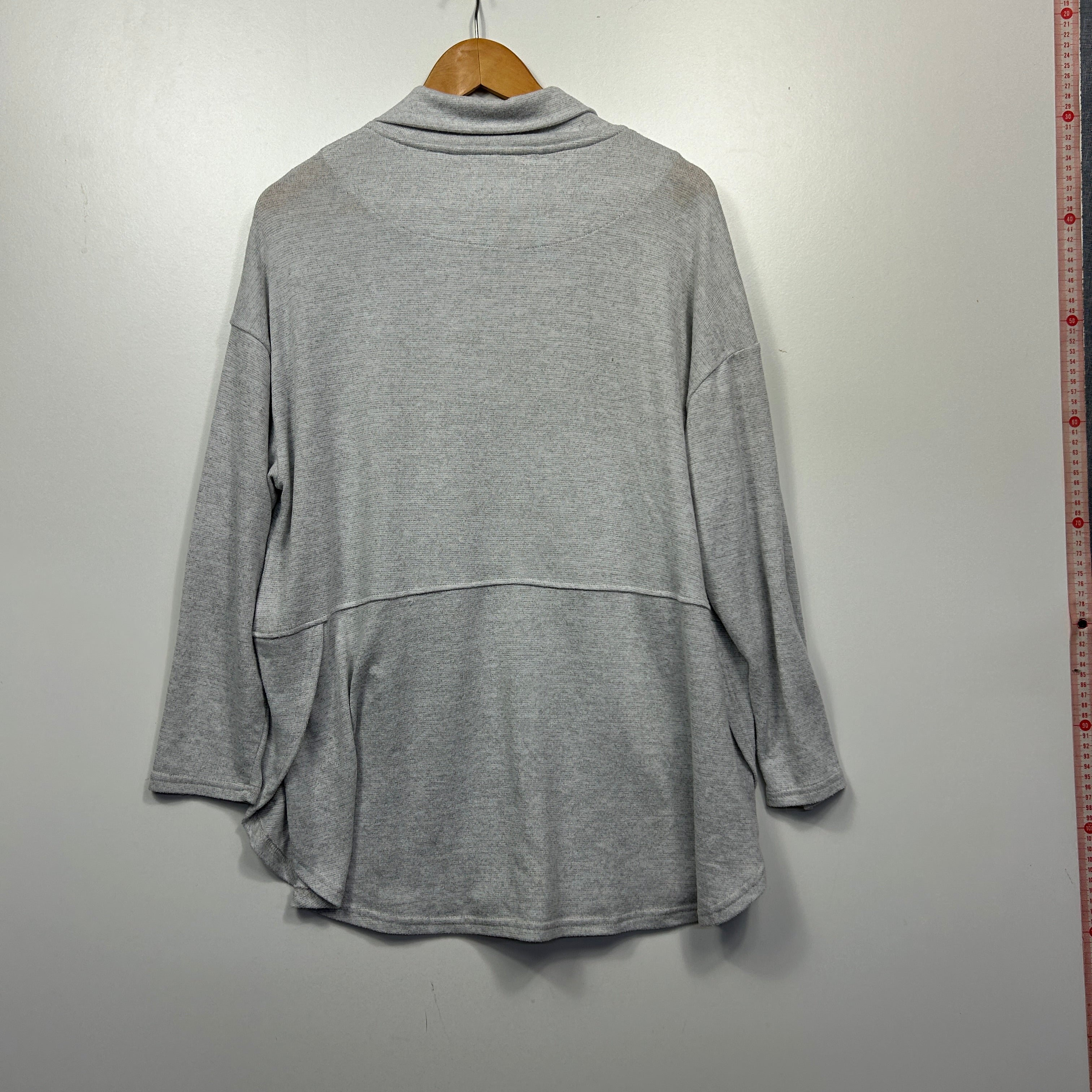 Katies Grey Long Sleeve Knit Top - Size L - Image 2