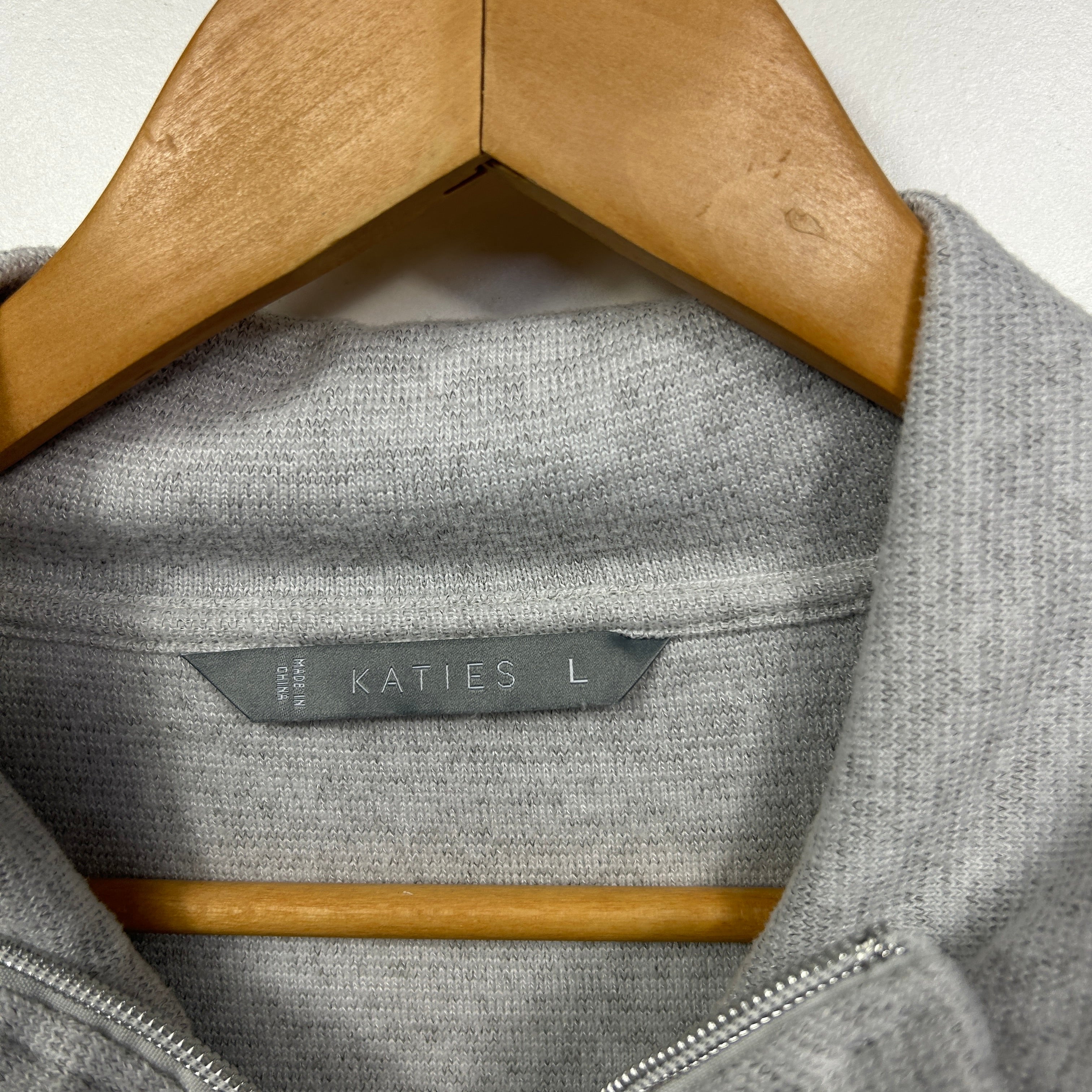 Katies Grey Long Sleeve Knit Top - Size L - Image 3