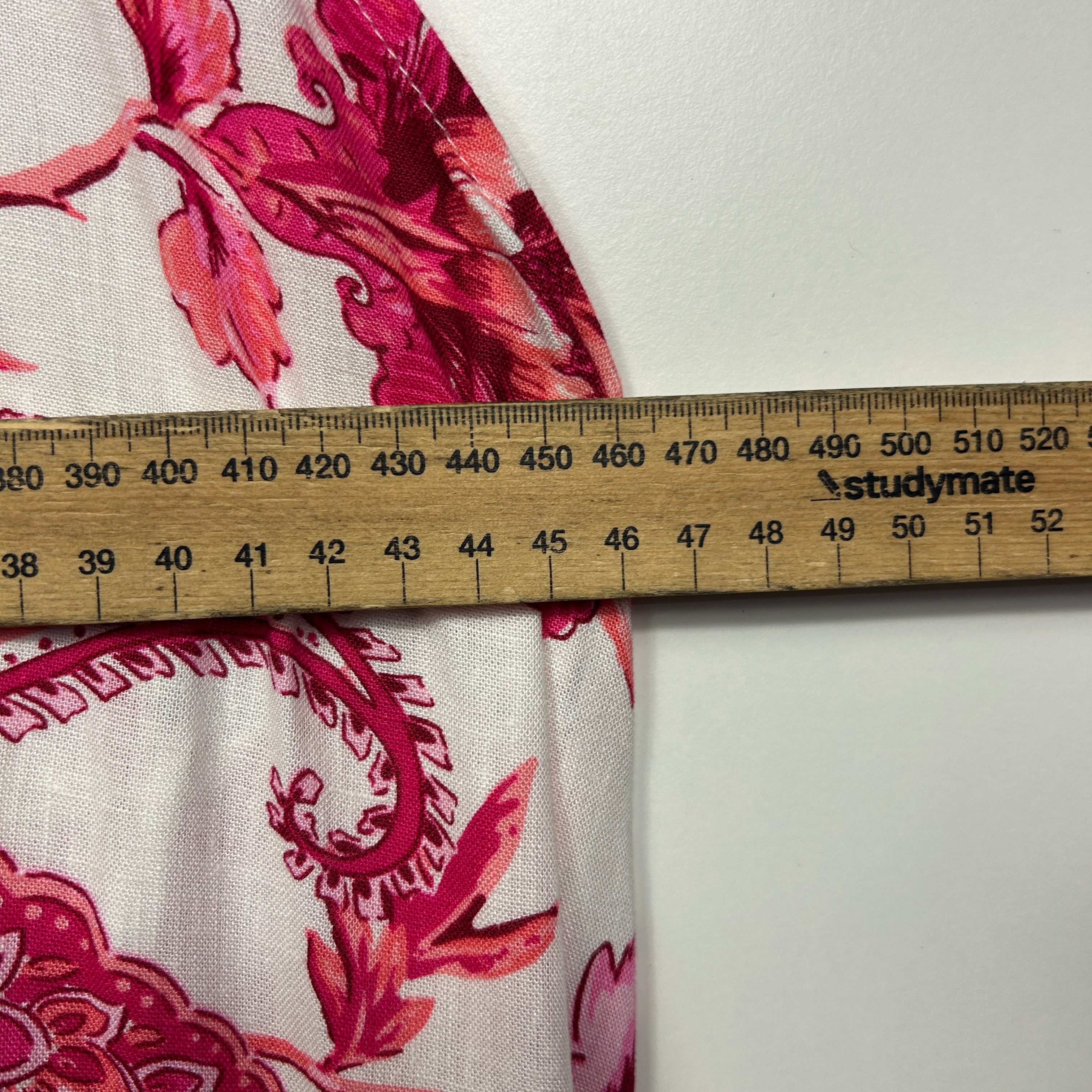 Katies Maxi Dress Size 14 Floral Pink Florals Sleeveless Linen Blend New - Image 8
